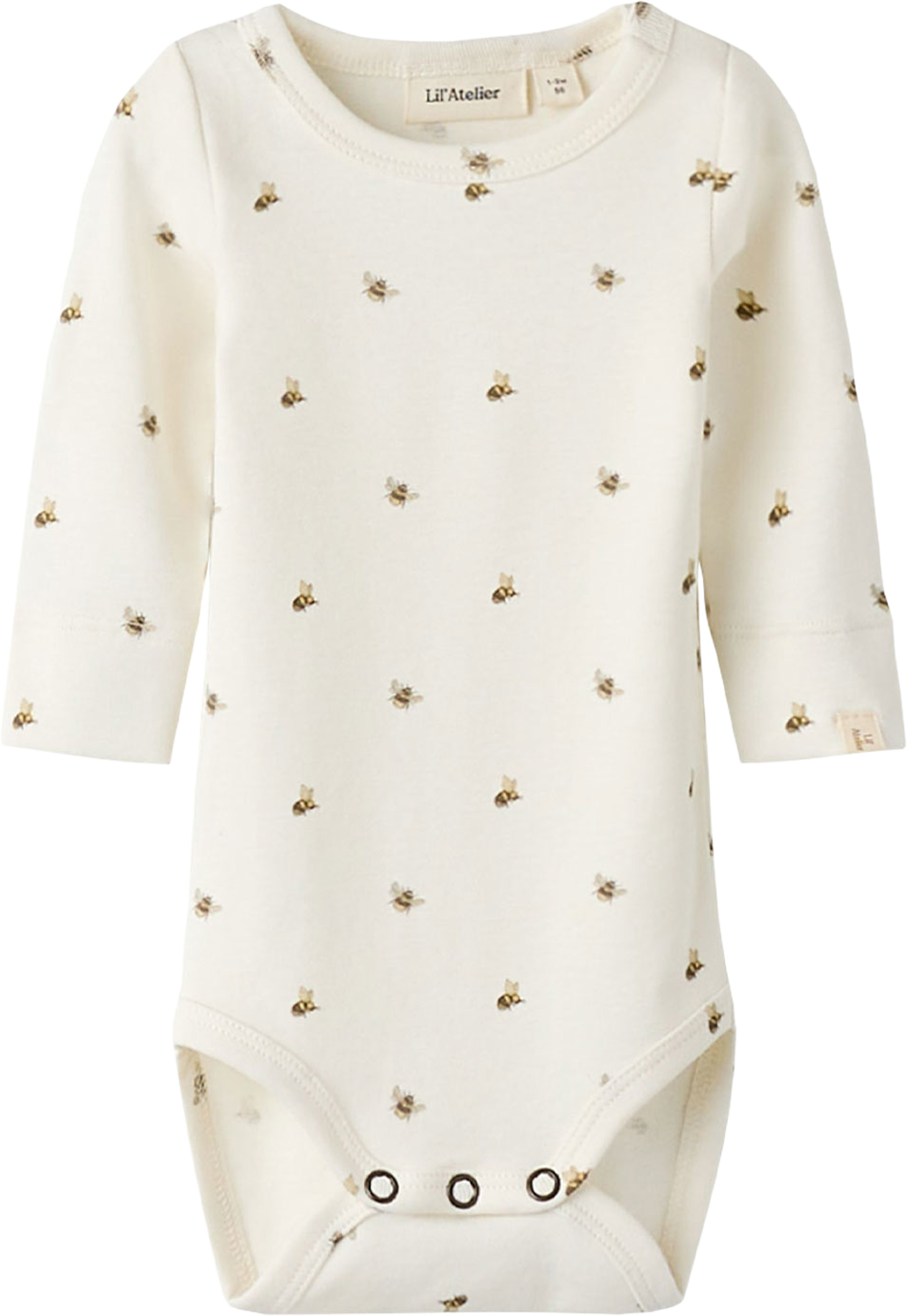 NBNGAYO GUS LS SLIM BODY LIL, från Lil'Atelier, i färgen Coconut Milk Bee. Klicka för att öppna bilden i stort format