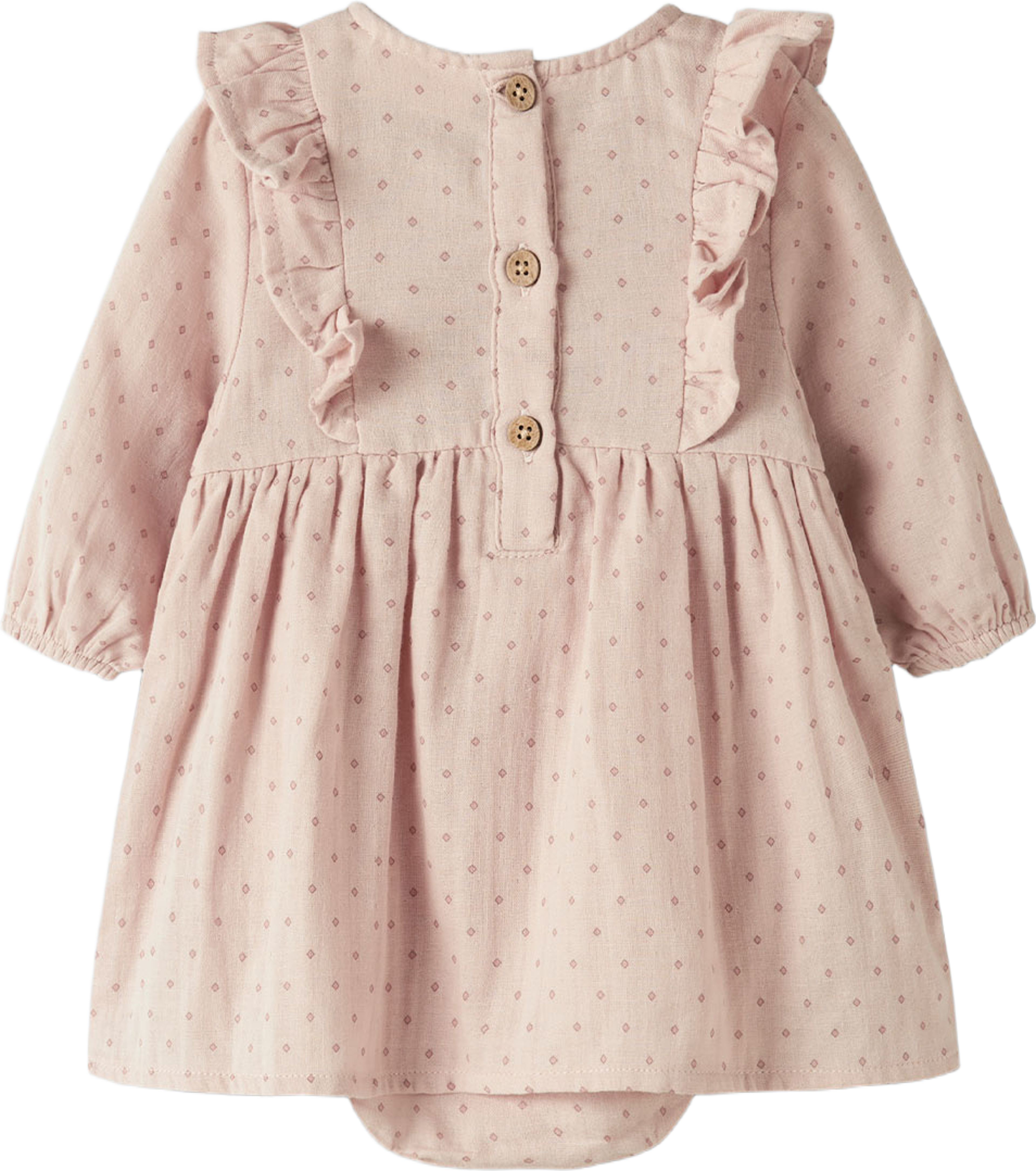 NBFDEMBE LS LOOSE BODY DRESS LIL, från Lil'Atelier, i färgen Peach Whip. Klicka för att öppna bilden i stort format