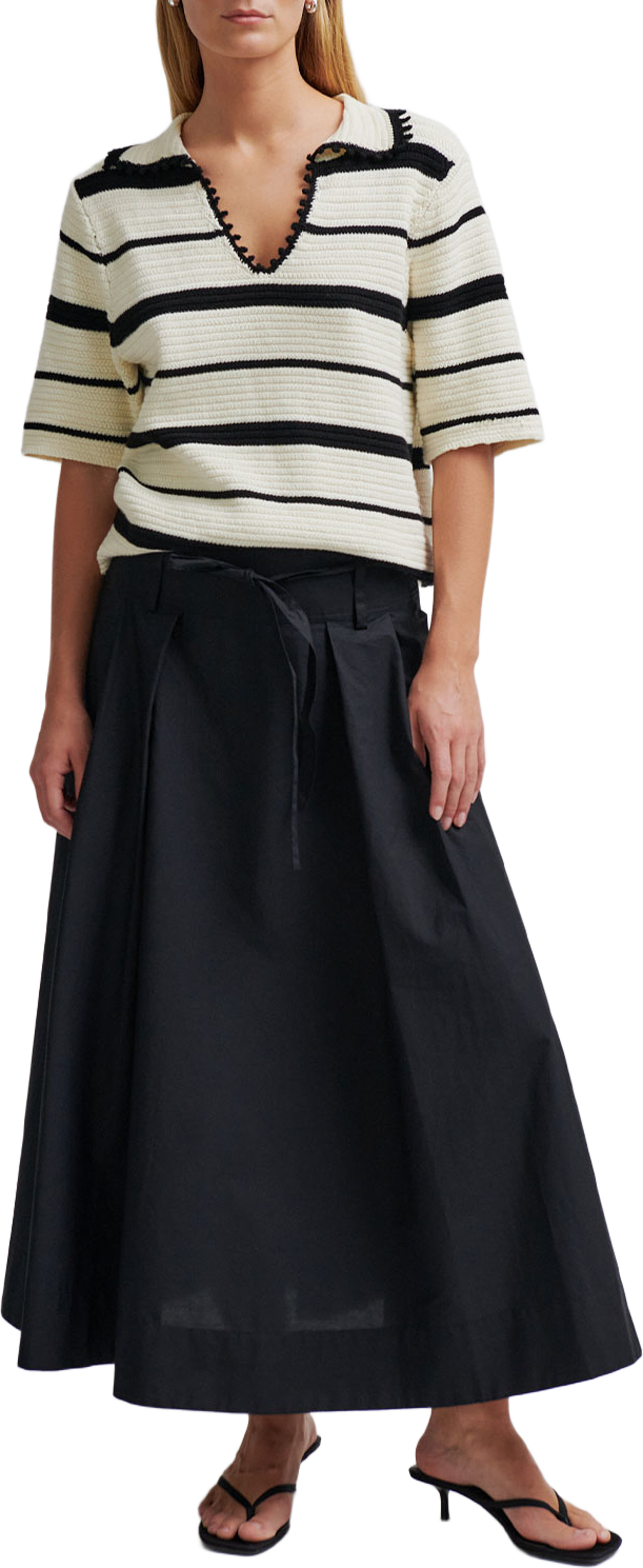 Susi Knit Collar, från Second Female, i färgen Eggnog. Klicka för att öppna bilden i stort format