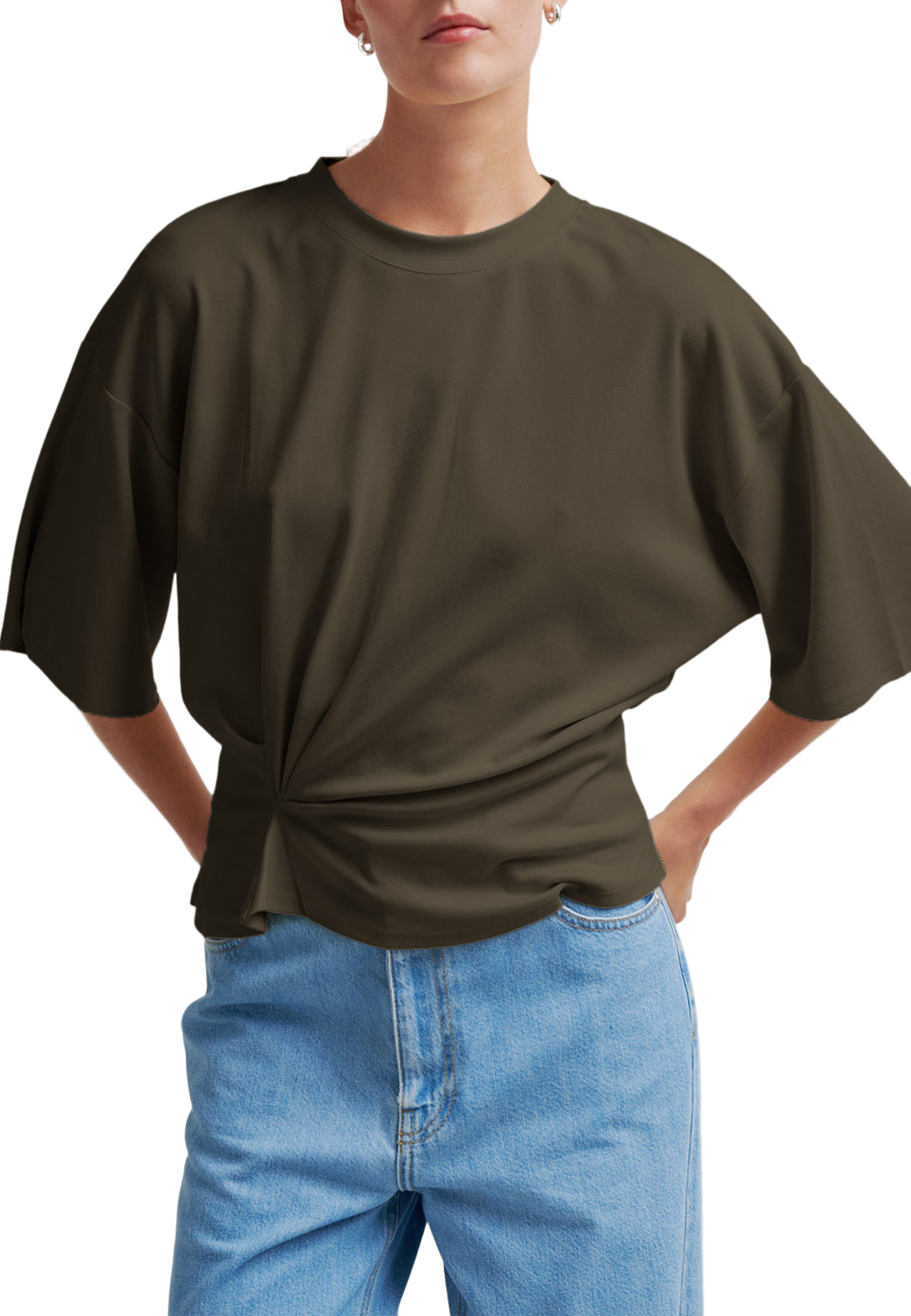 Missouri Tee, från Second Female, i färgen Canteen. Klicka för att öppna bilden i stort format