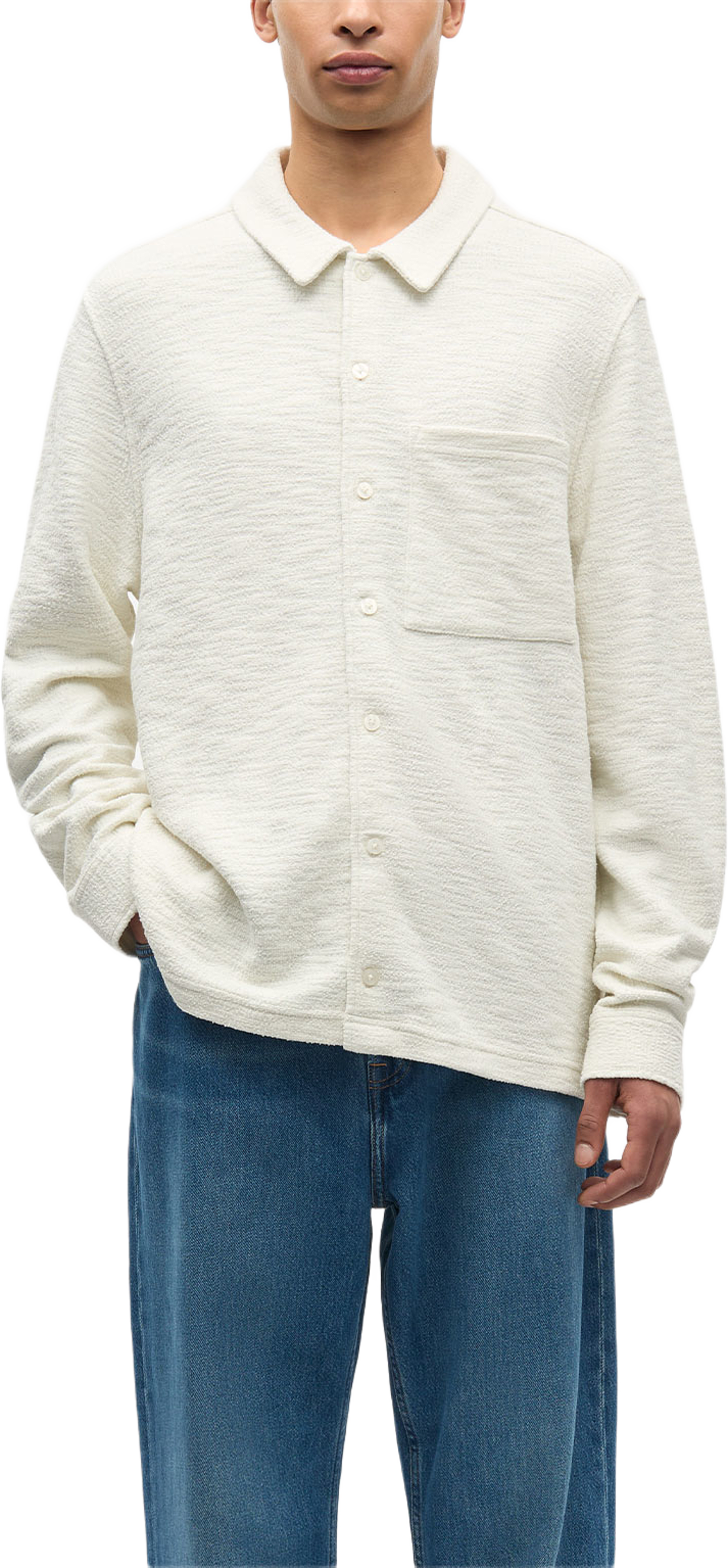 Sakore shirt 15974, från SAMSOE SAMSOE, i färgen Clear Cream. Klicka för att öppna bilden i stort format