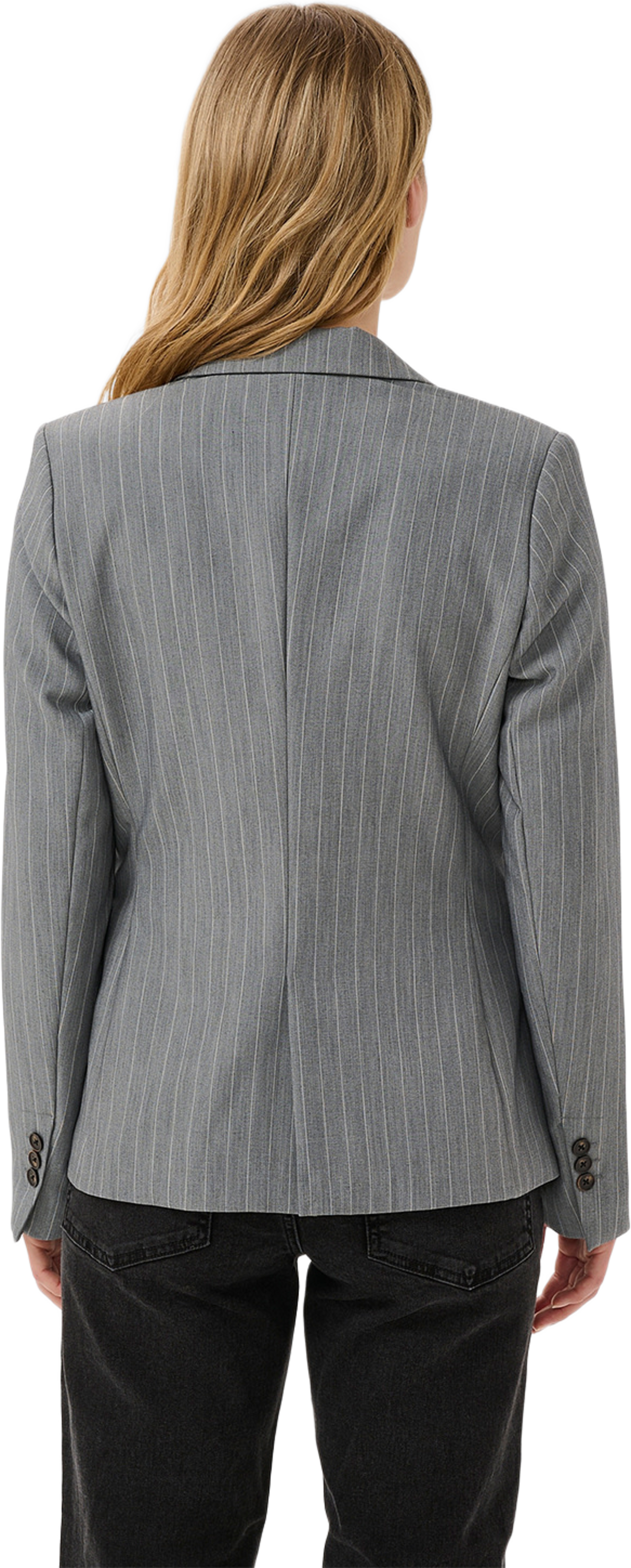 TaylorPW Blazer, från Part Two, i färgen Grey/White Pinstripe. Klicka för att öppna bilden i stort format