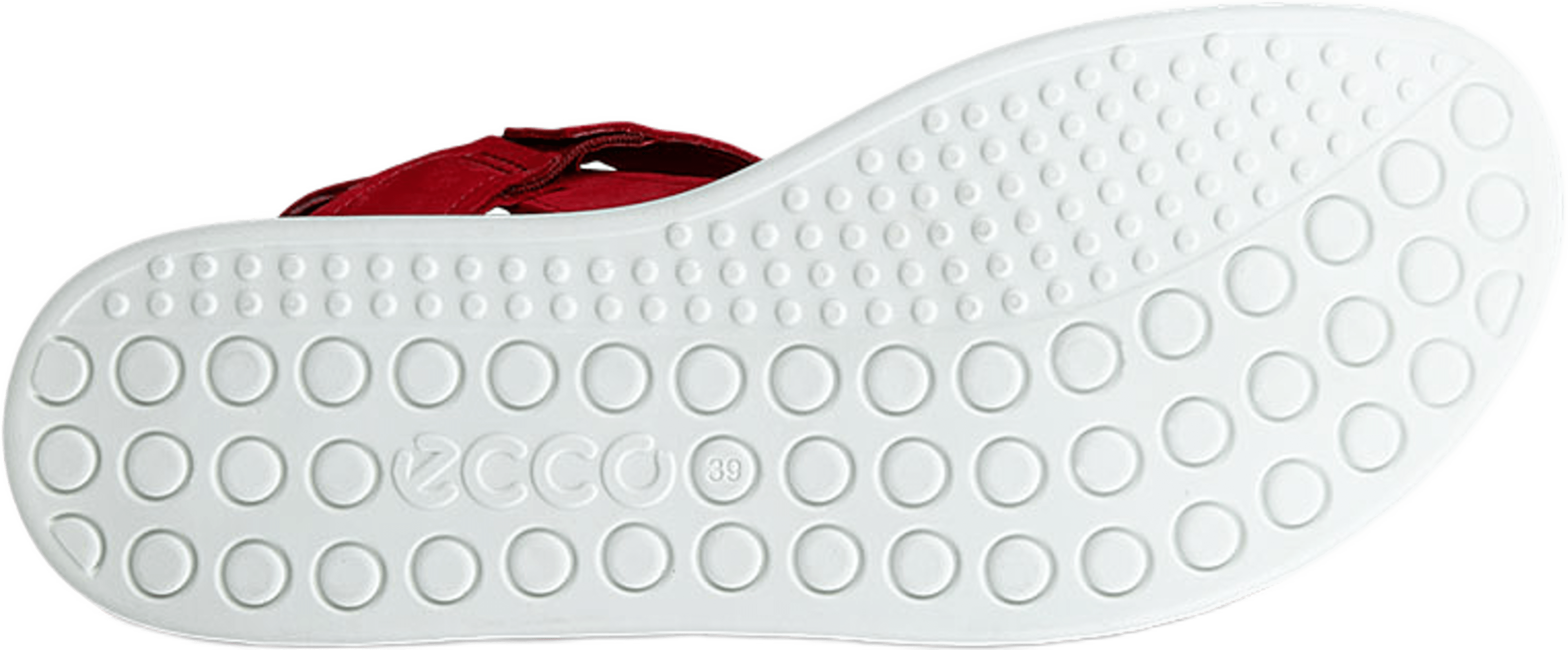 Soft Sandal W, från ECCO, i färgen Chili Red. Klicka för att öppna bilden i stort format