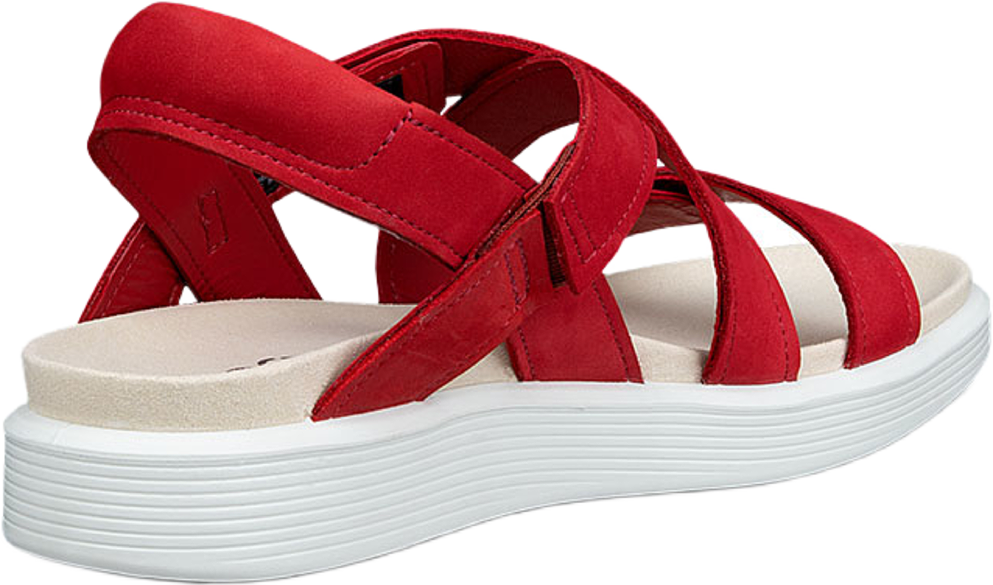 Soft Sandal W, från ECCO, i färgen Chili Red. Klicka för att öppna bilden i stort format