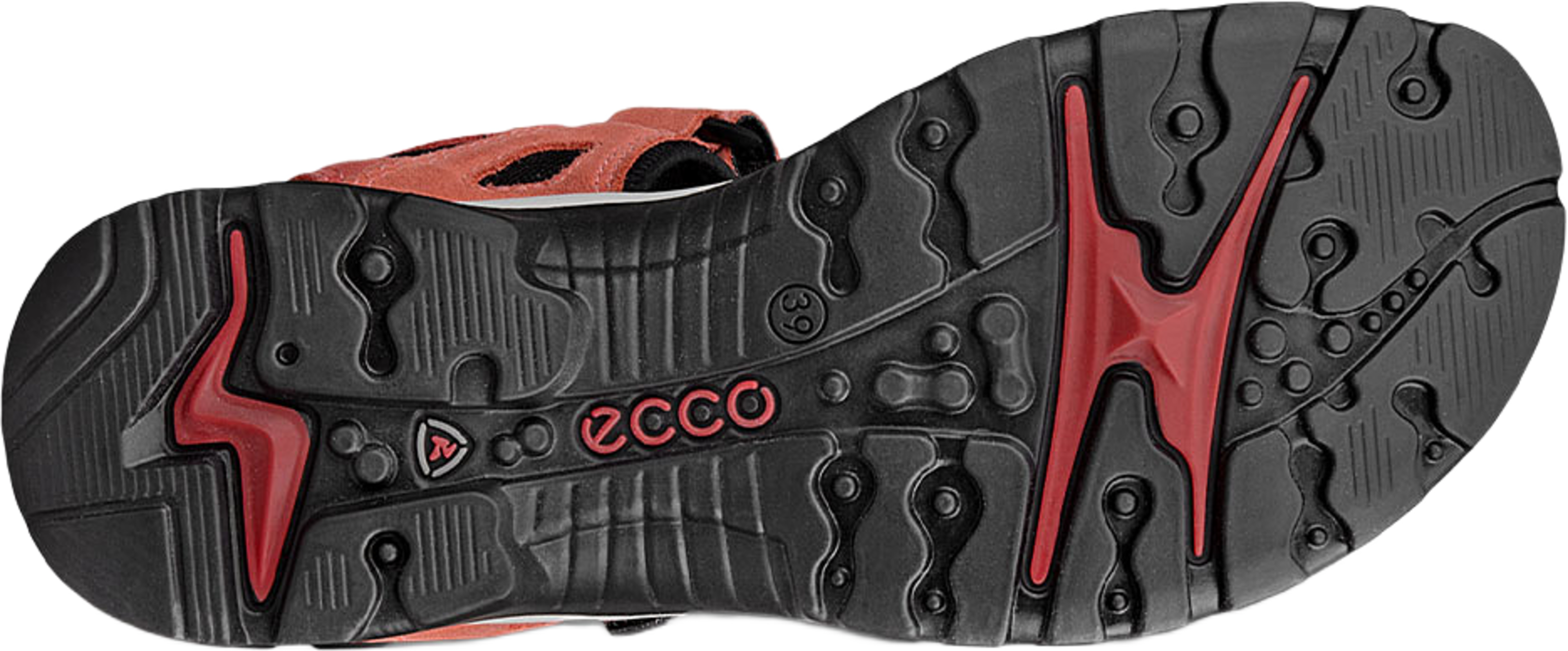 Offroad, från ECCO, i färgen Burnt Coal/Spiced Coral. Klicka för att öppna bilden i stort format