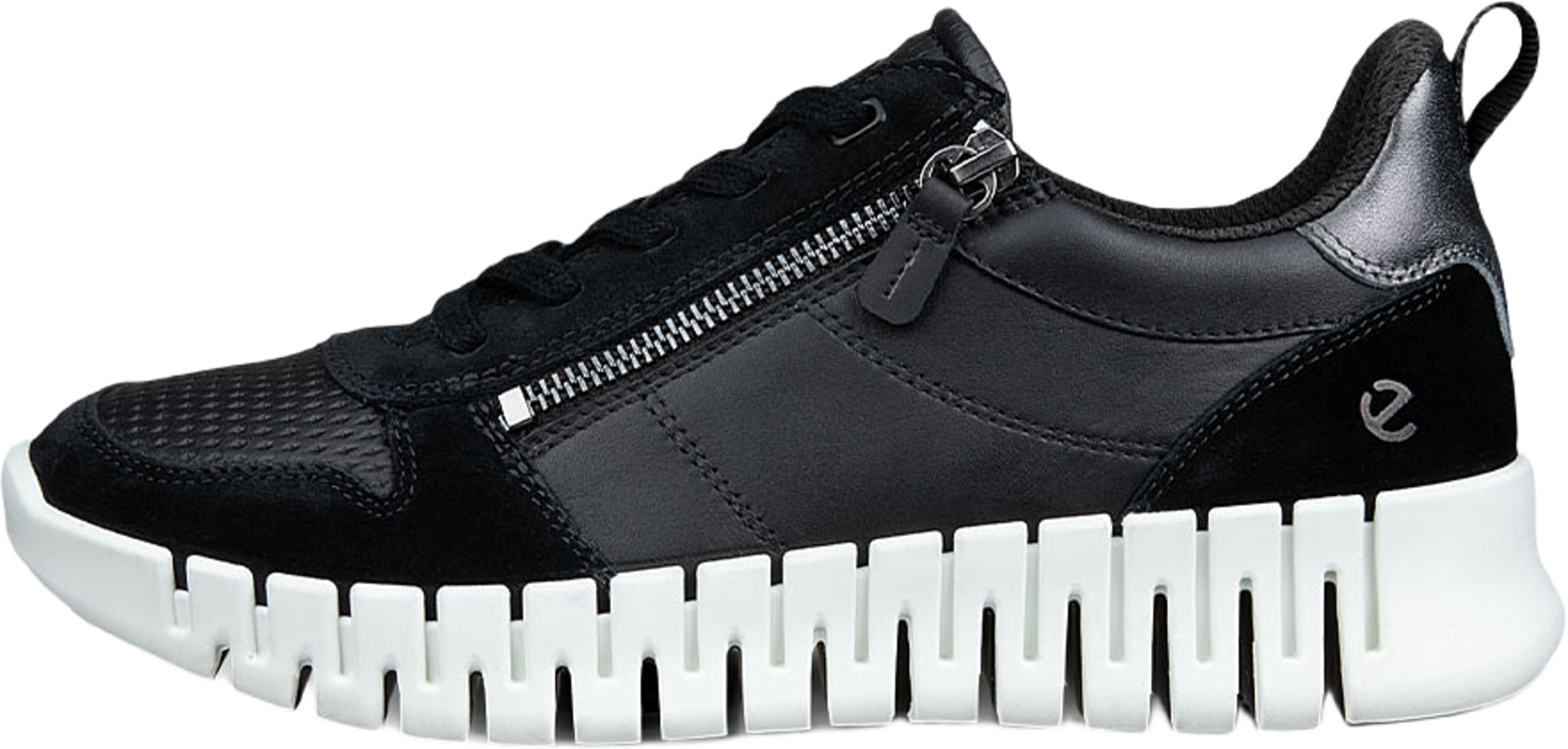 Gruuv W, från ECCO, i färgen Black/Black/Heavy Silver. Klicka för att öppna bilden i stort format