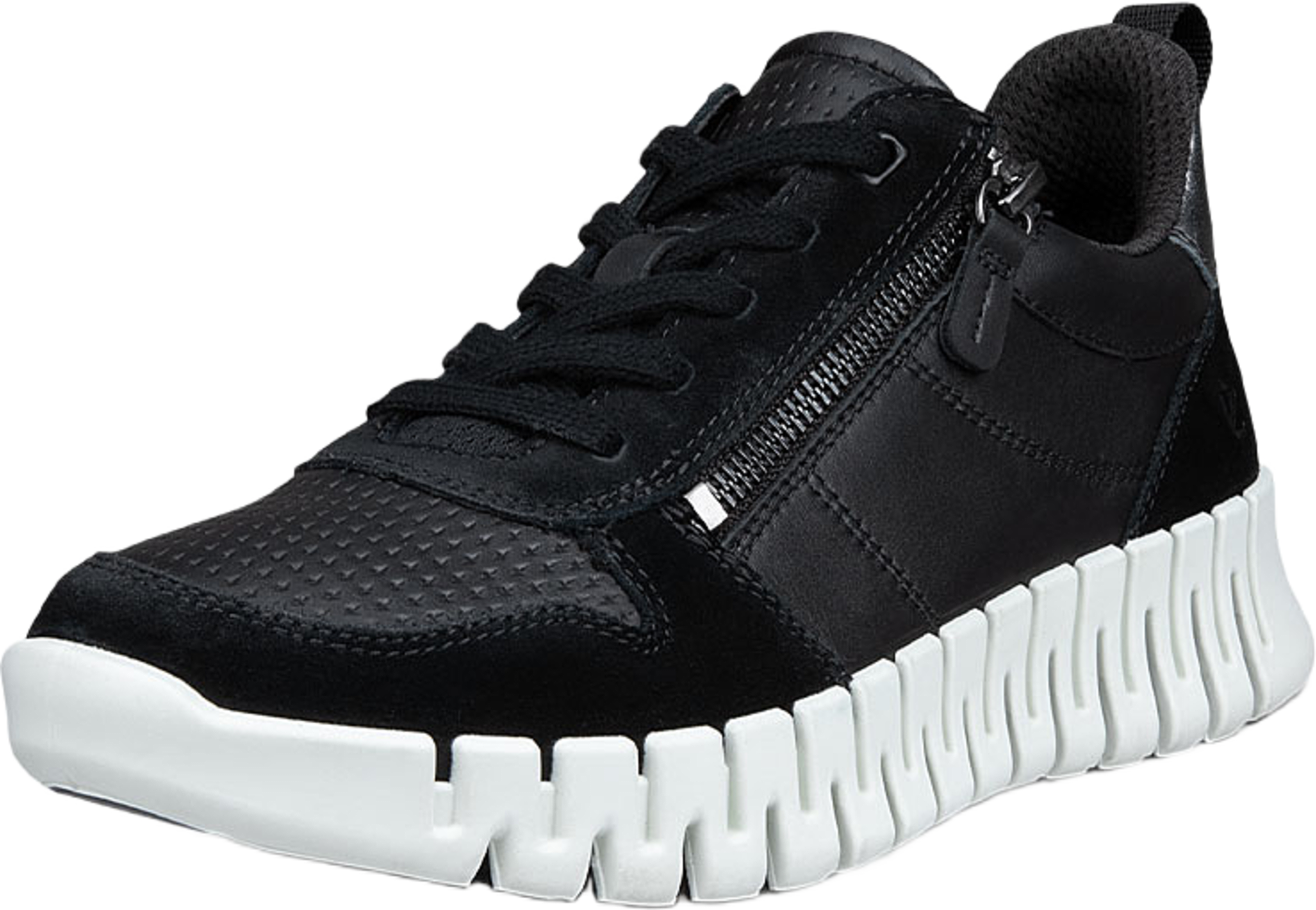 Gruuv W, från ECCO, i färgen Black/Black/Heavy Silver. Klicka för att öppna bilden i stort format