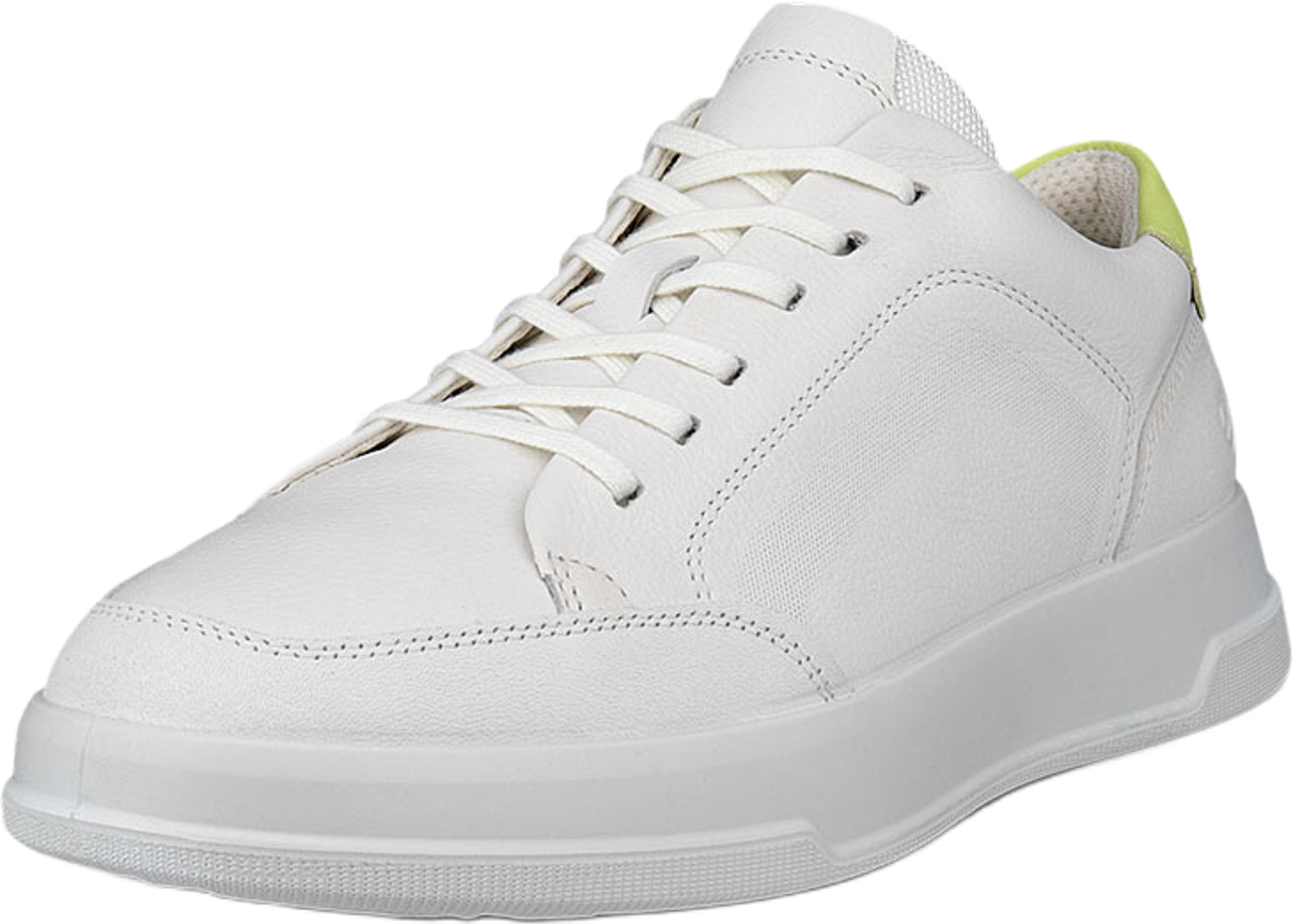 Move W, från ECCO, i färgen White/Sunny Lime. Klicka för att öppna bilden i stort format