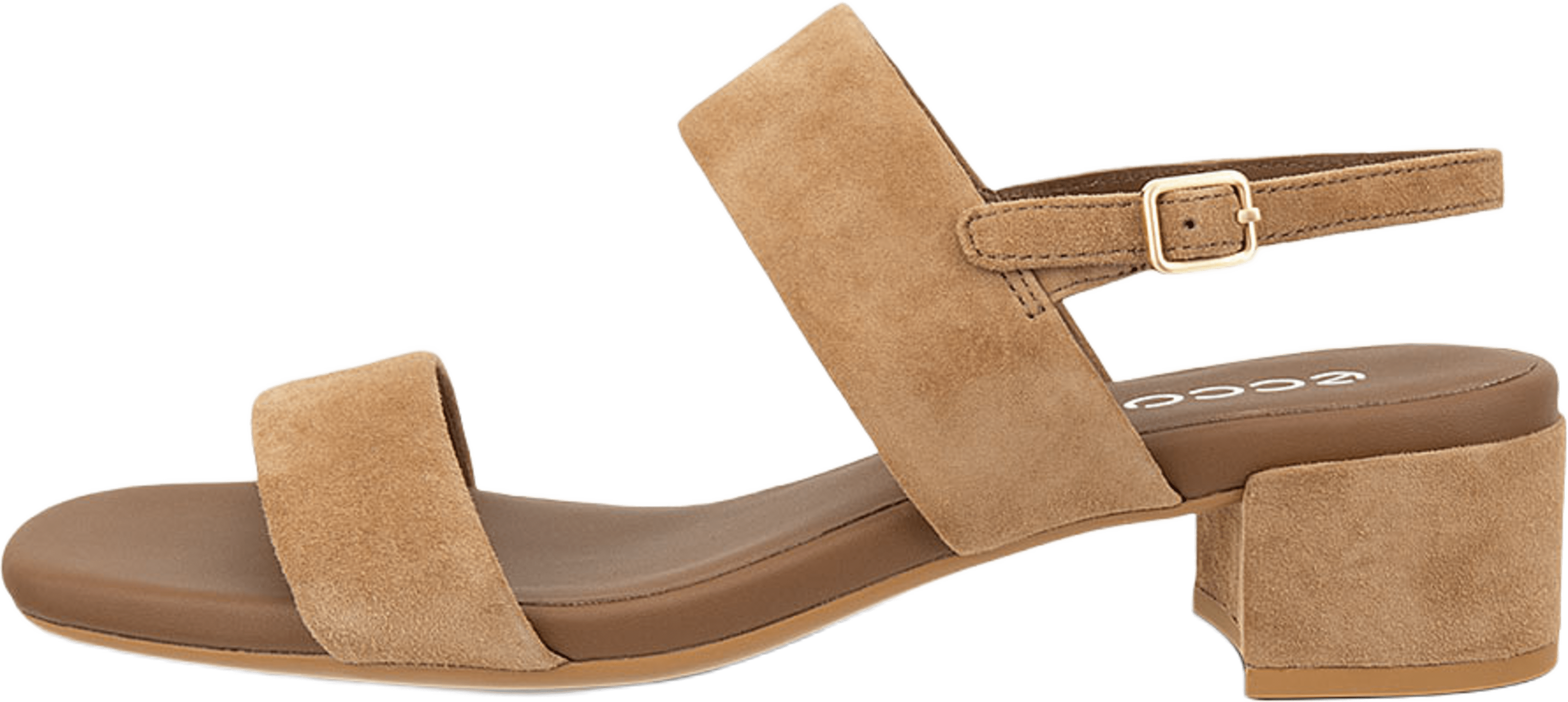 Liva Sandal 35, från ECCO, i färgen Camel. Klicka för att öppna bilden i stort format