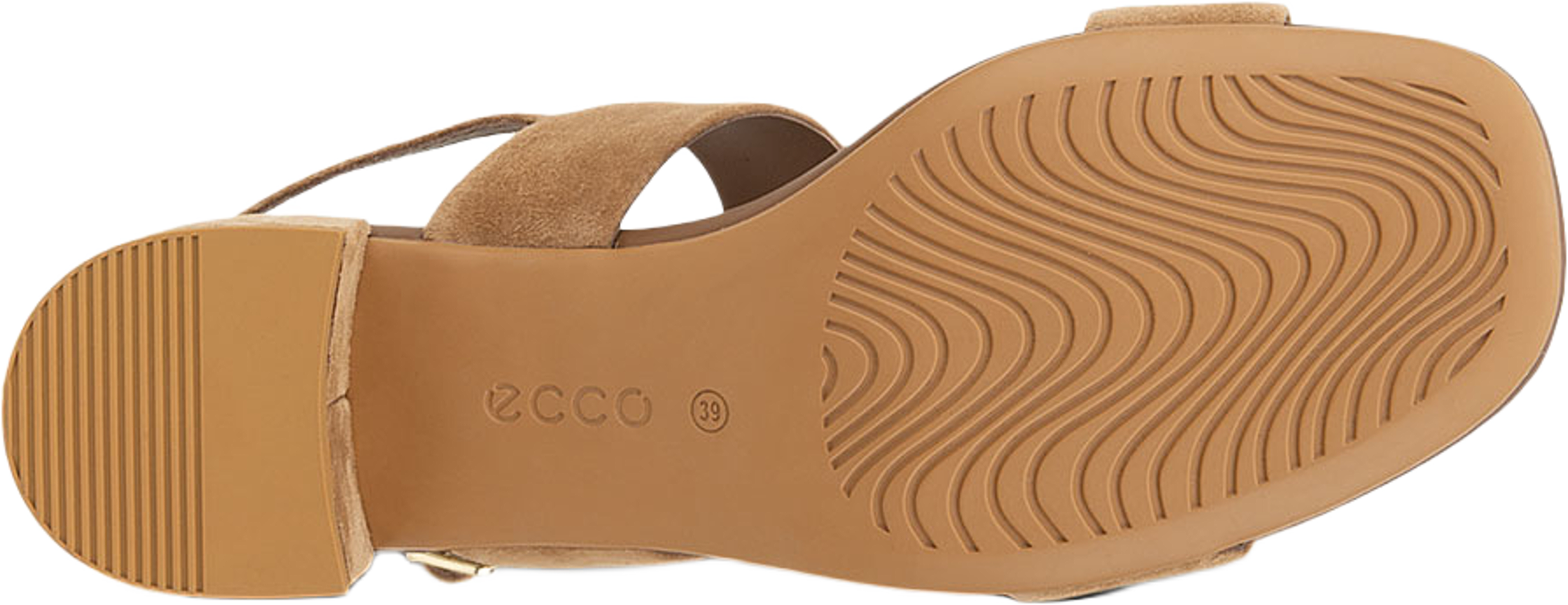 Liva Sandal 35, från ECCO, i färgen Camel. Klicka för att öppna bilden i stort format