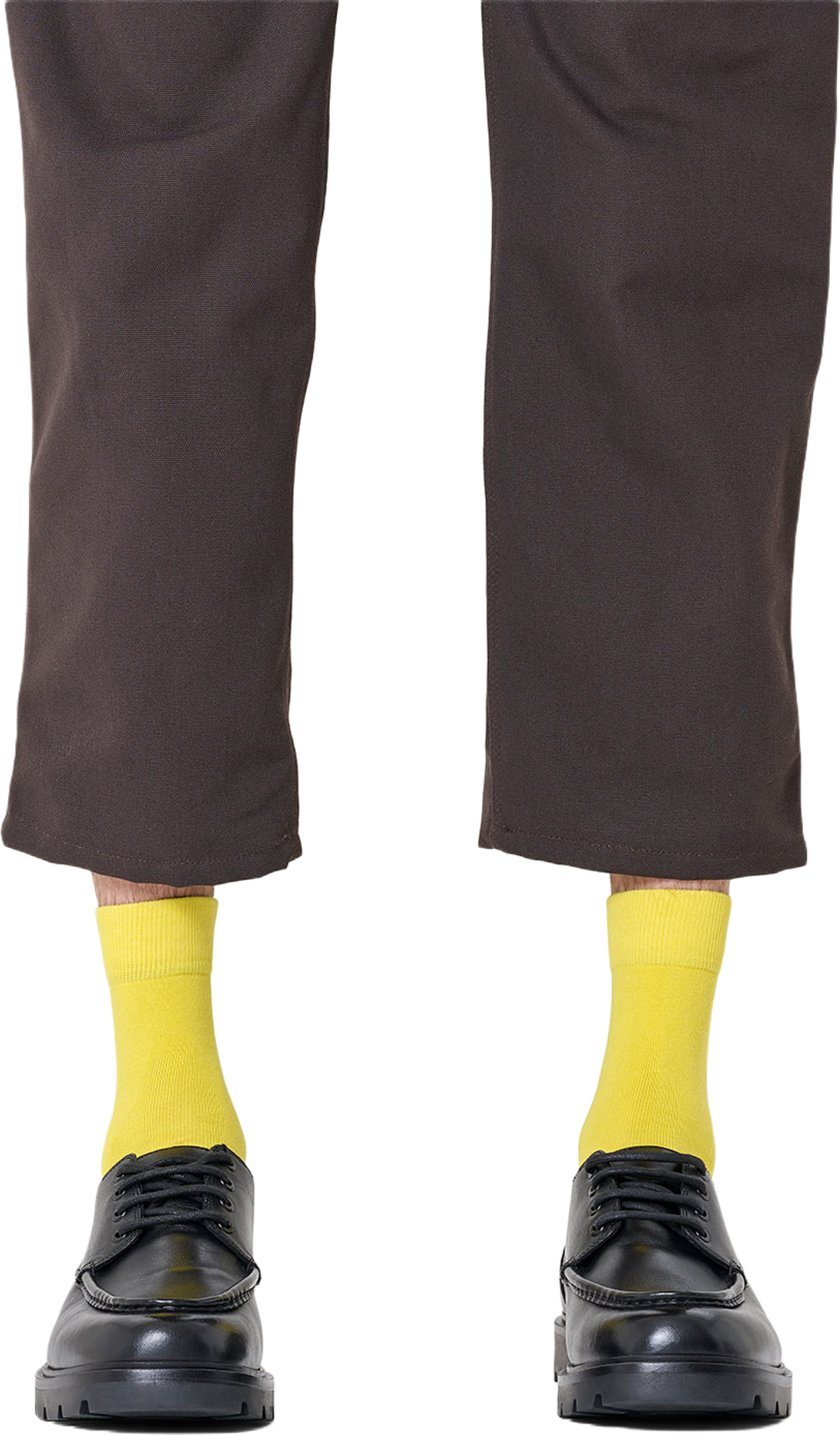 Solid Short Crew Sock, från Happy Socks, i färgen Yellow. Klicka för att öppna bilden i stort format