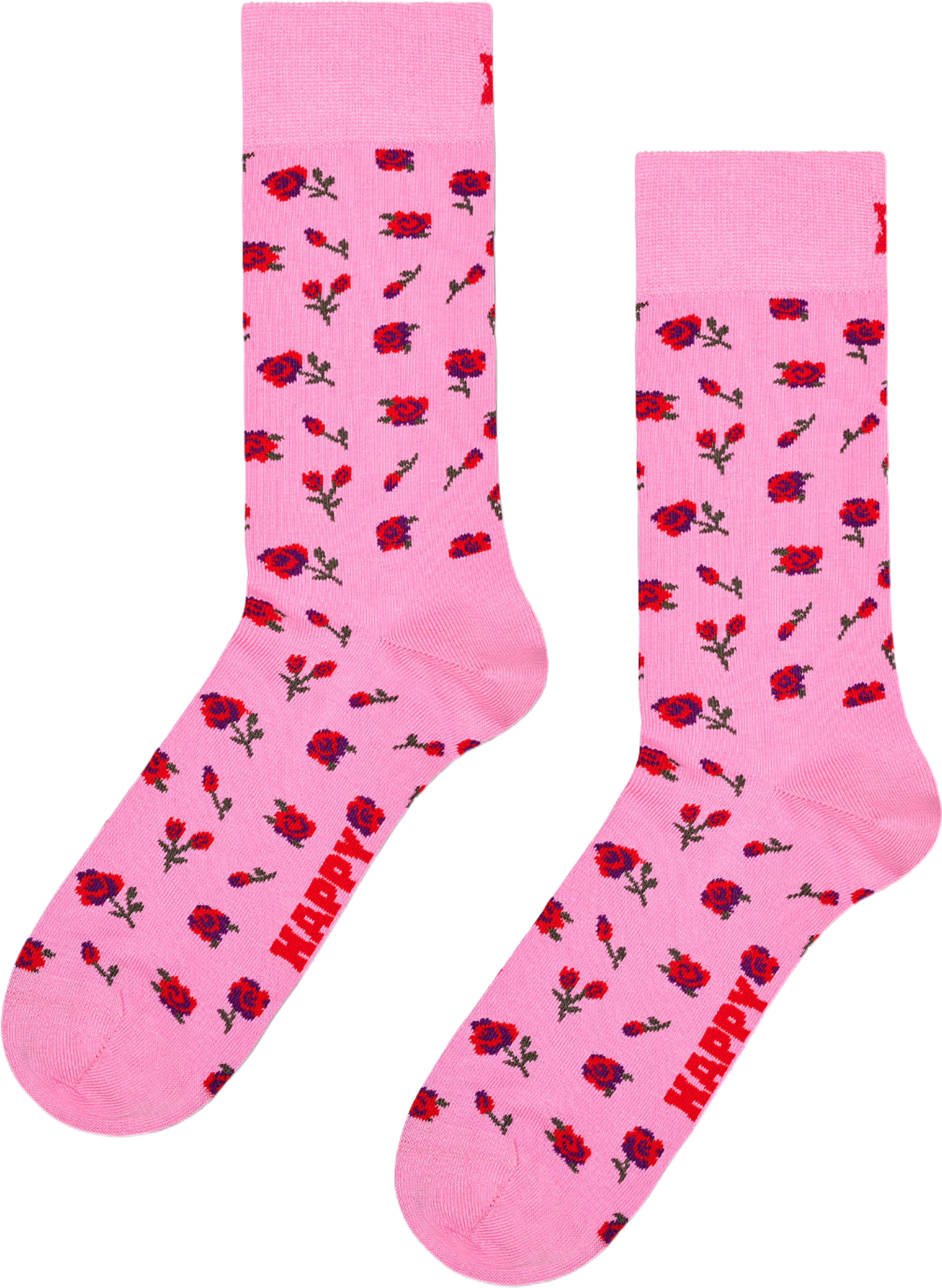 Roses Sock, från Happy Socks, i färgen Pink. Klicka för att öppna bilden i stort format