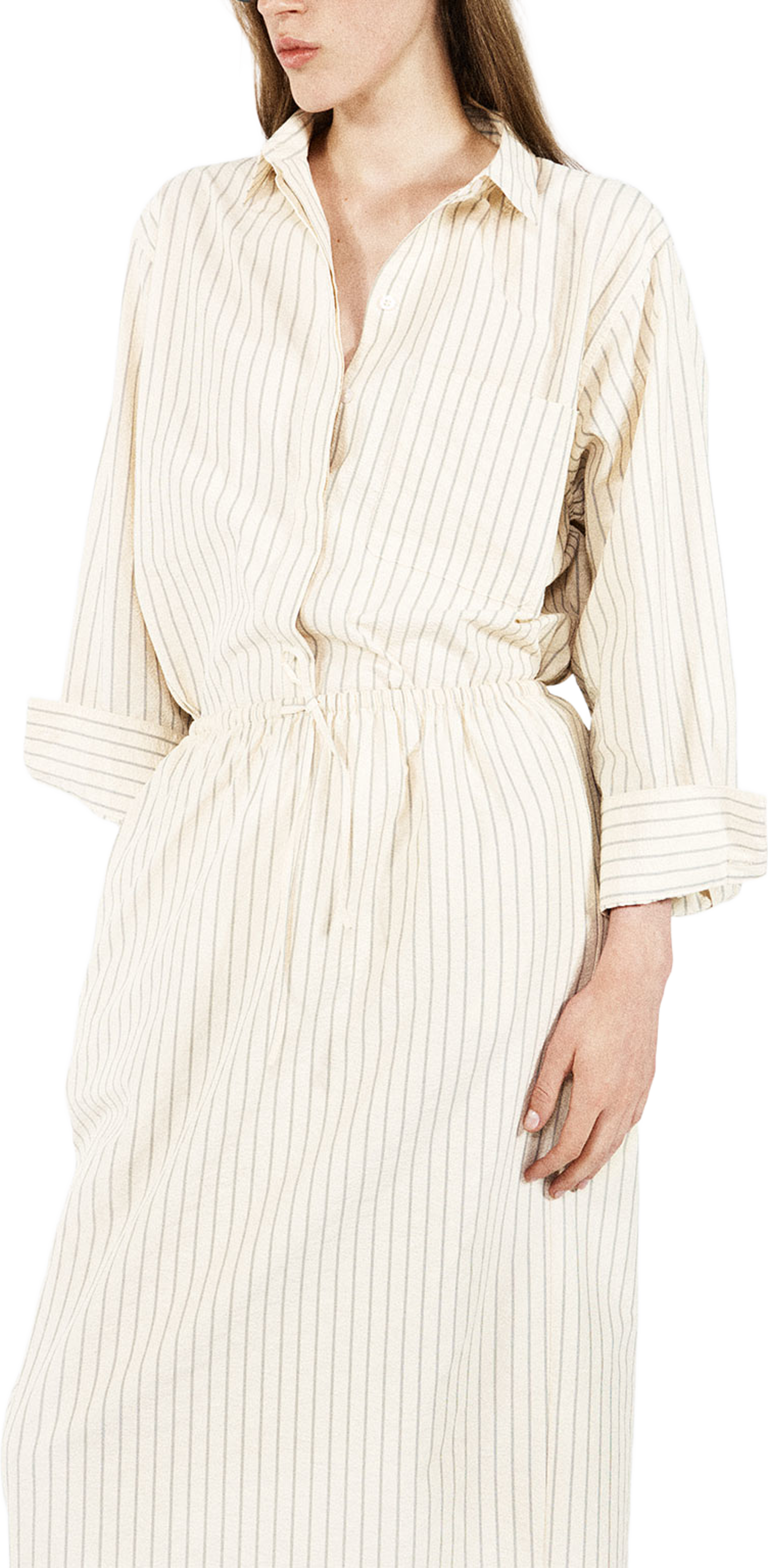 Jansell Shirt, från Stylein, i färgen Cream Stripe. Klicka för att öppna bilden i stort format