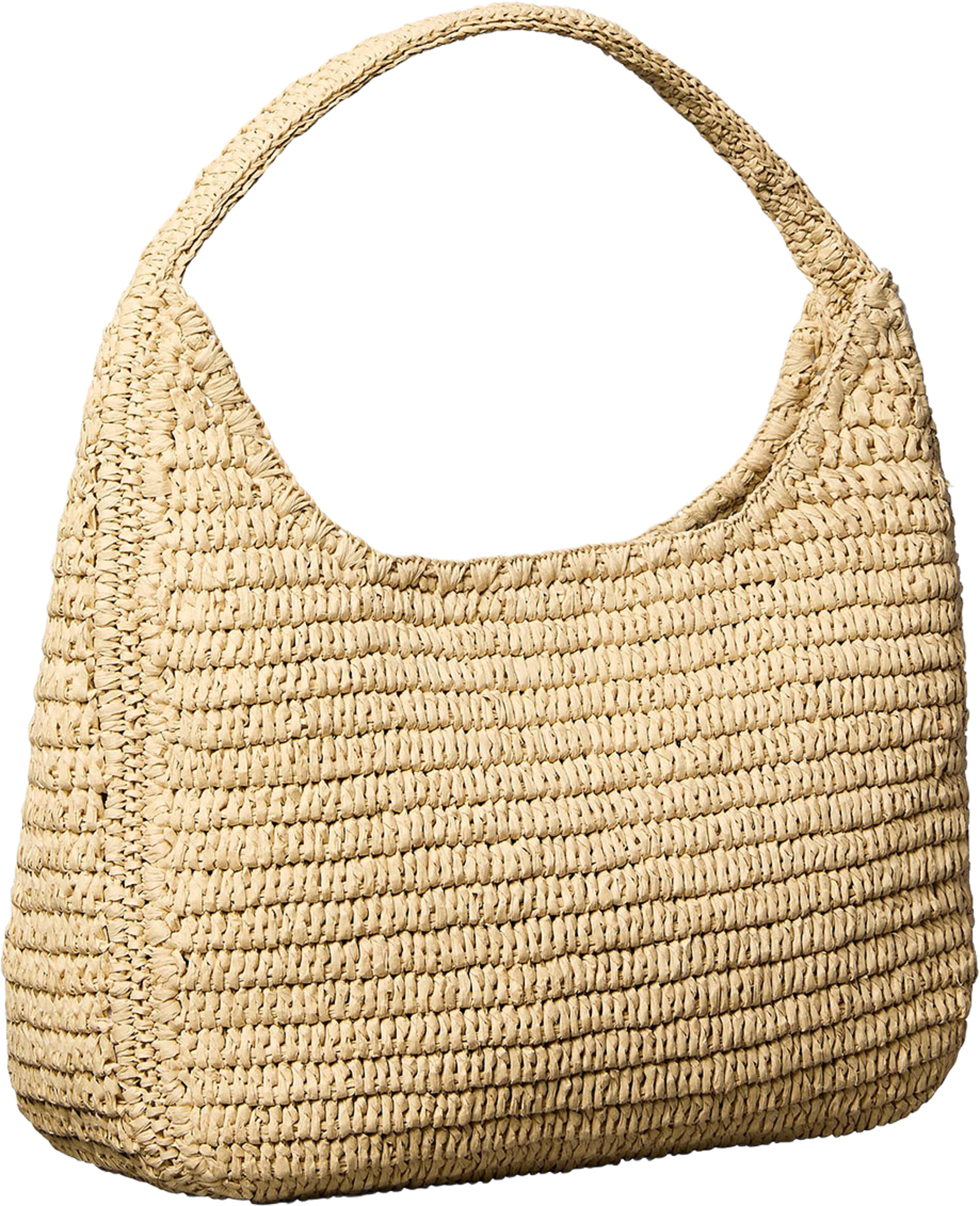 BOLD CK RAFFIA LG SHOULDER BAG, från Calvin Klein, i färgen Natural Raffia. Klicka för att öppna bilden i stort format