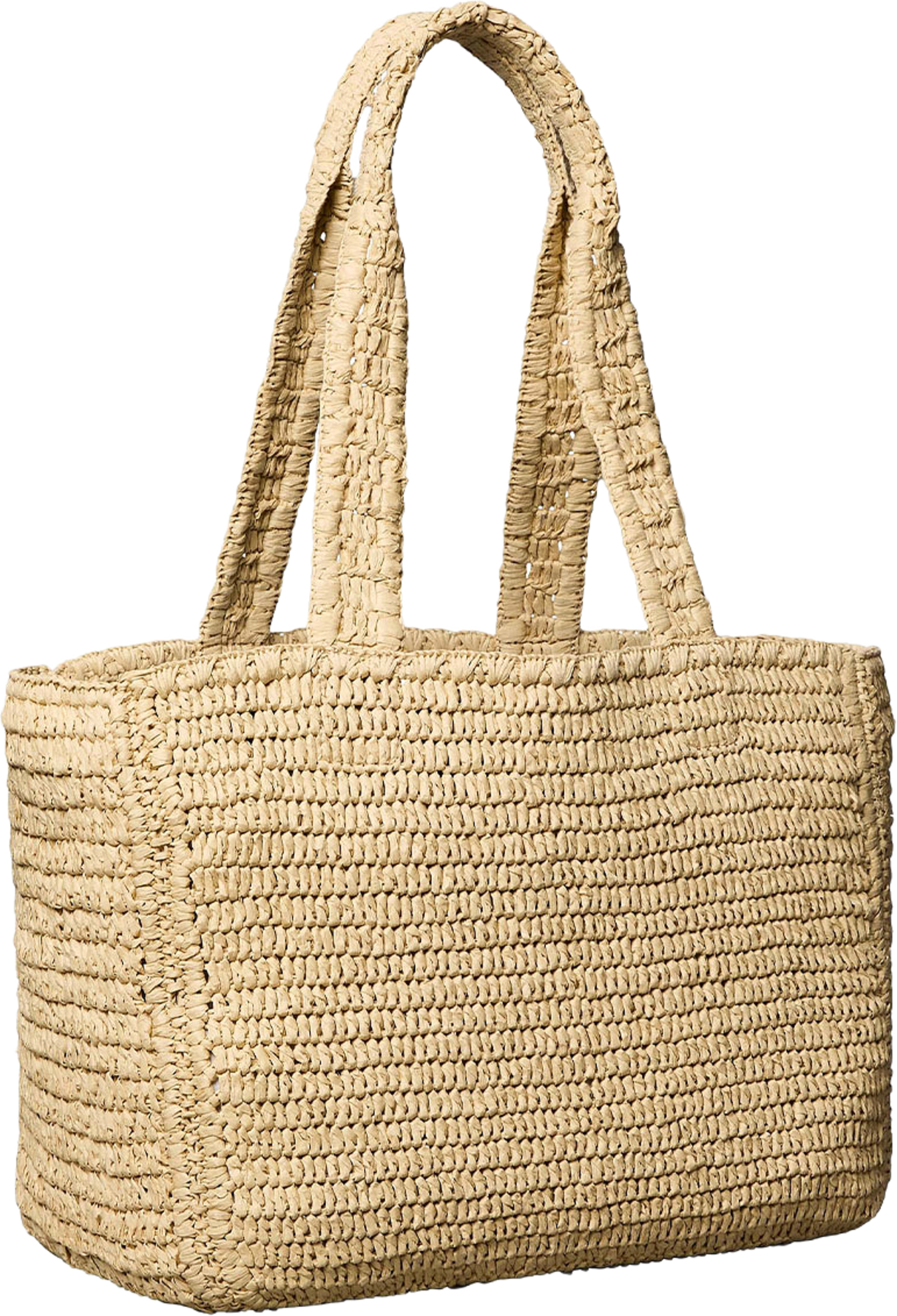 BOLD CK RAFFIA MEDIUM TOTE, från Calvin Klein, i färgen Natural Raffia. Klicka för att öppna bilden i stort format