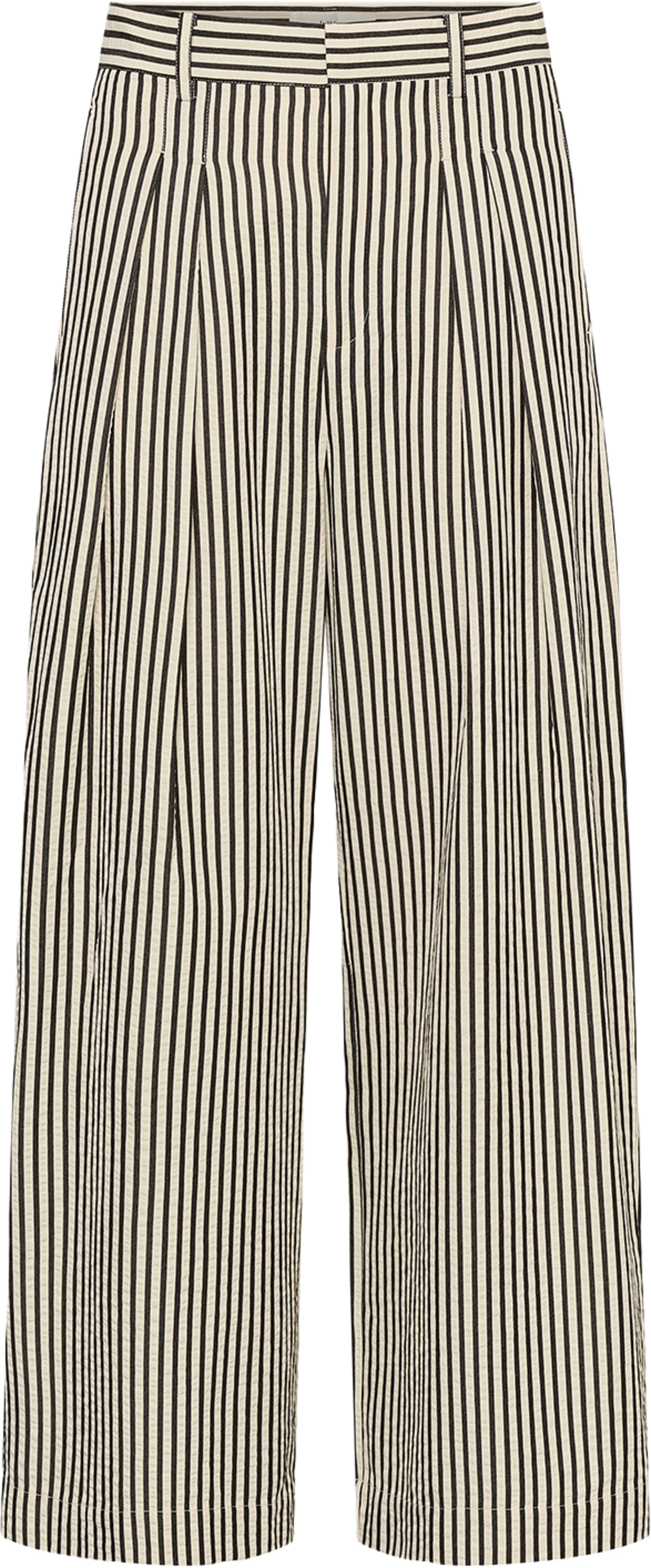 GarboIW Pants, från Inwear, i färgen Vanilla / Black Stripe. Klicka för att öppna bilden i stort format