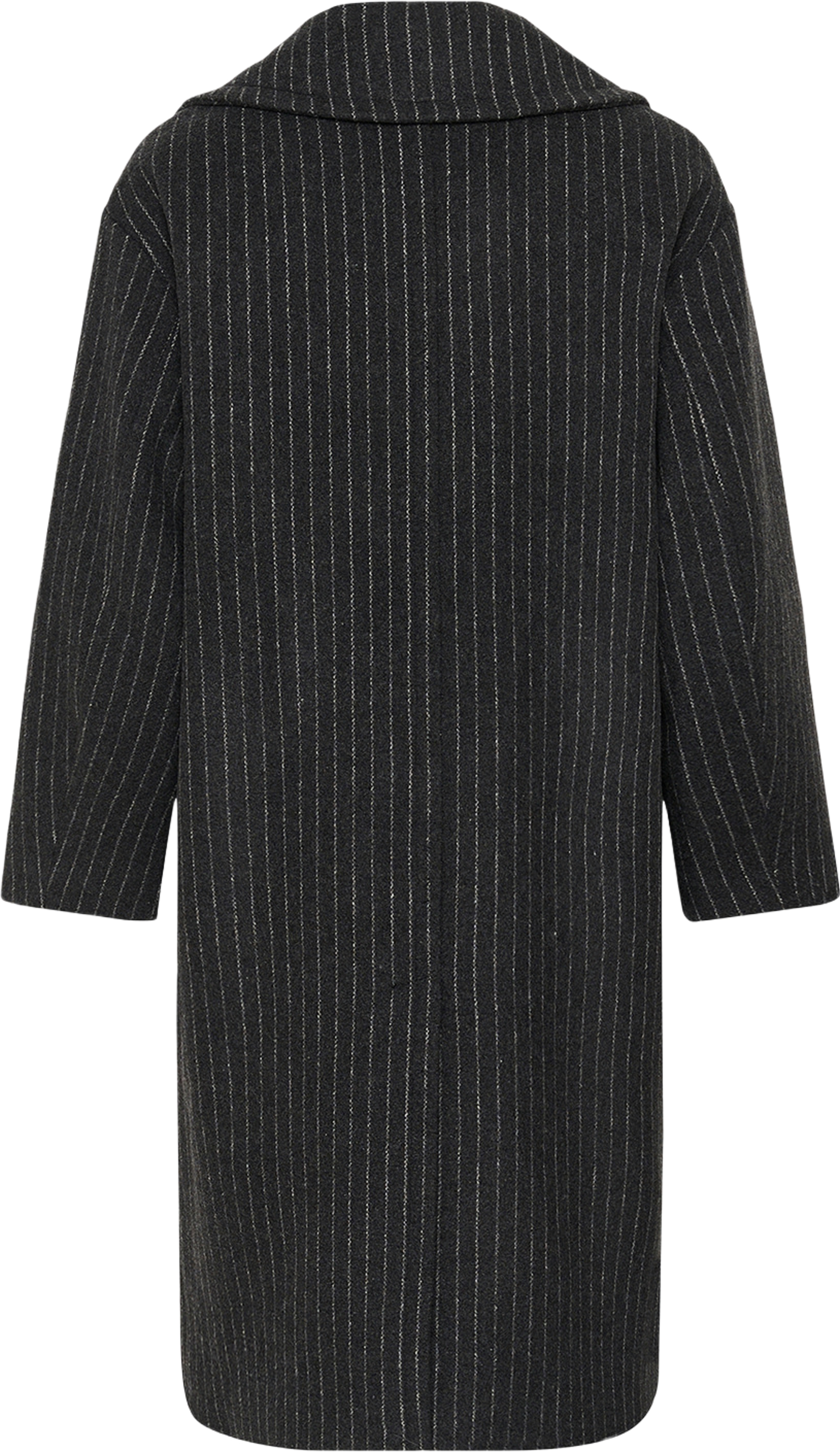 ZORAHIW DB COAT PINSTRIPED, från Inwear, i färgen Dark Grey Melange Pinstripe. Klicka för att öppna bilden i stort format