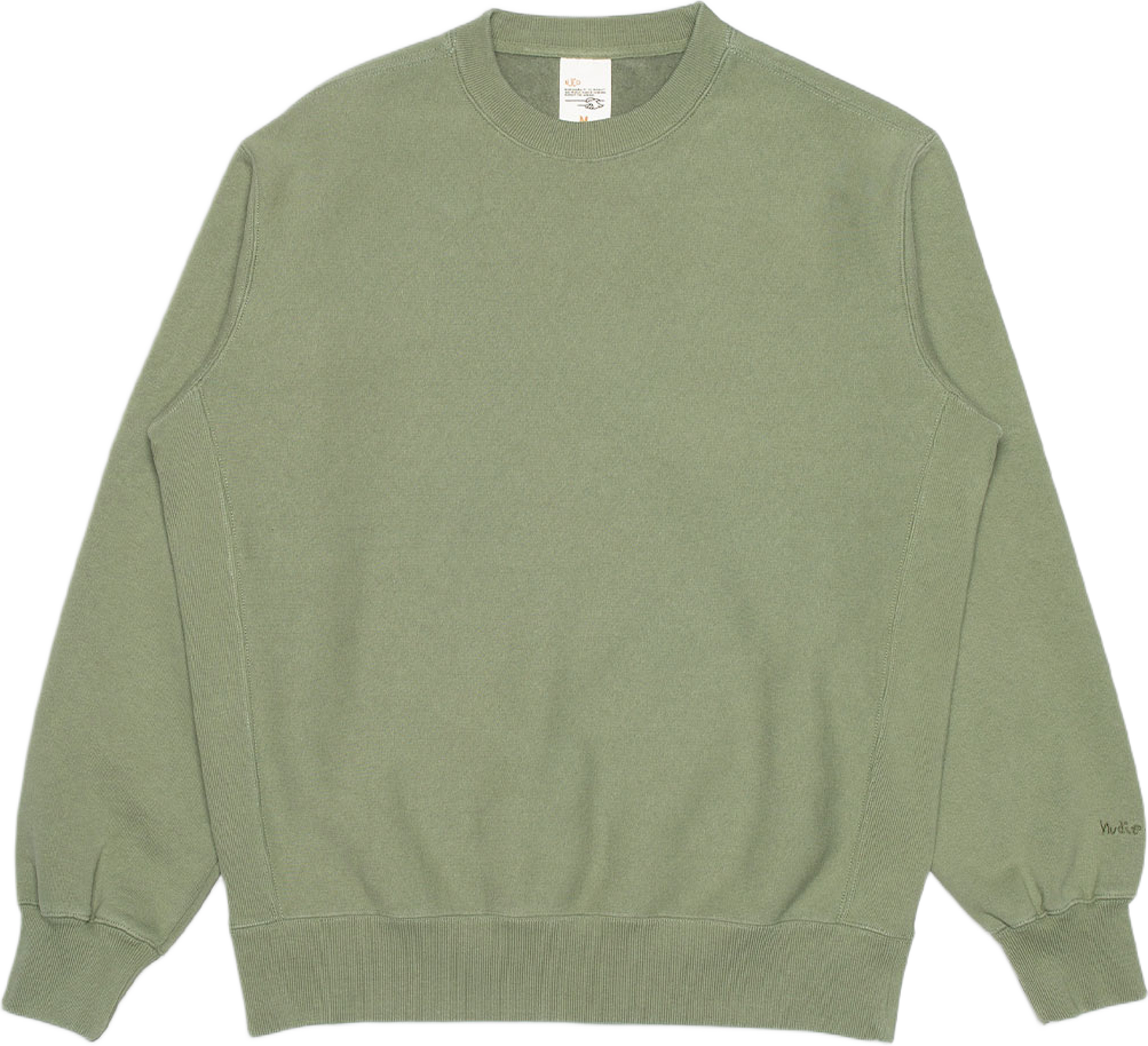 Hasse Crew Neck Sweatshirt, från Nudie Jeans, i färgen Green. Klicka för att öppna bilden i stort format