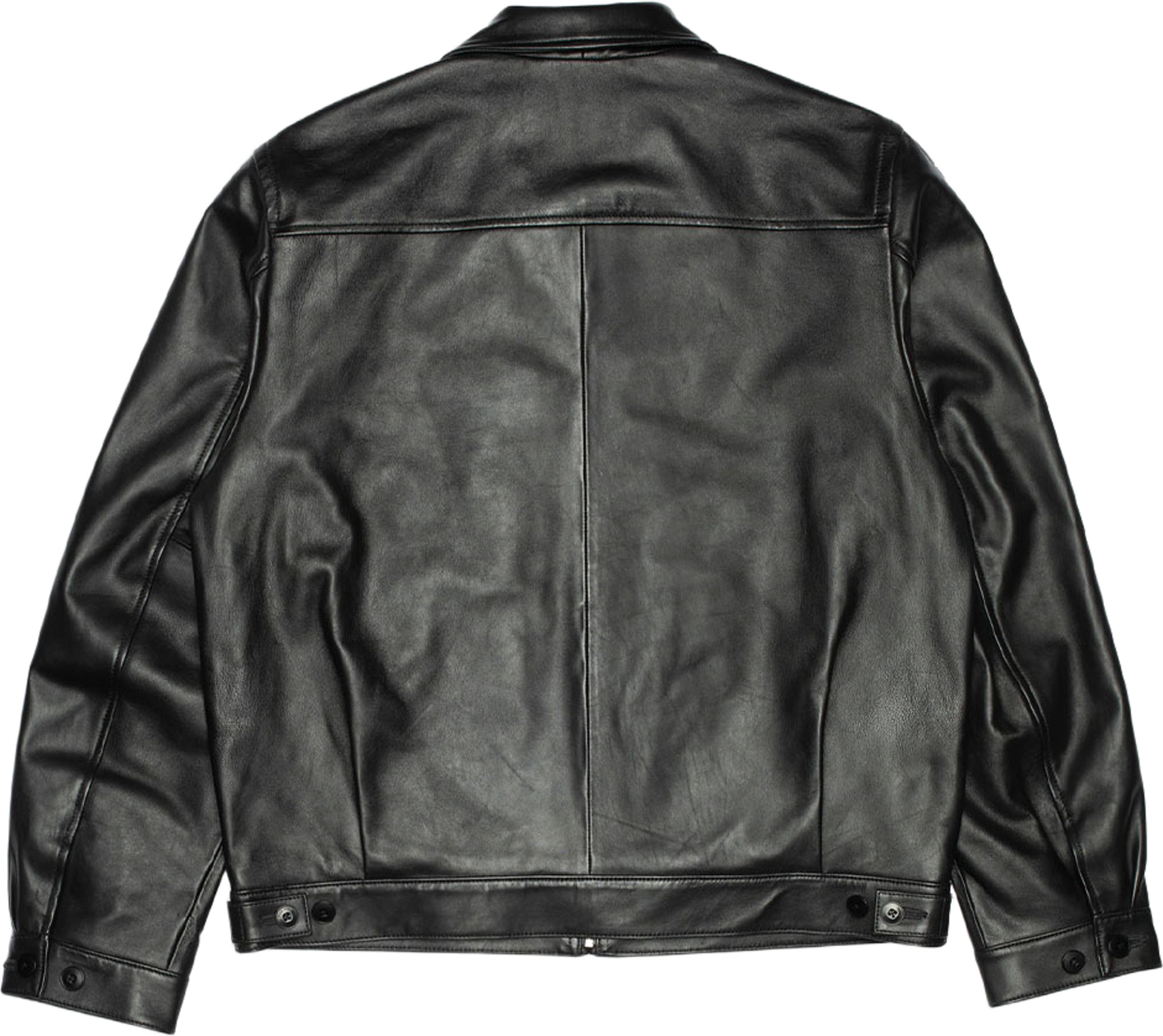 Blake Zip Jacket Leather, från Nudie Jeans, i färgen Black. Klicka för att öppna bilden i stort format