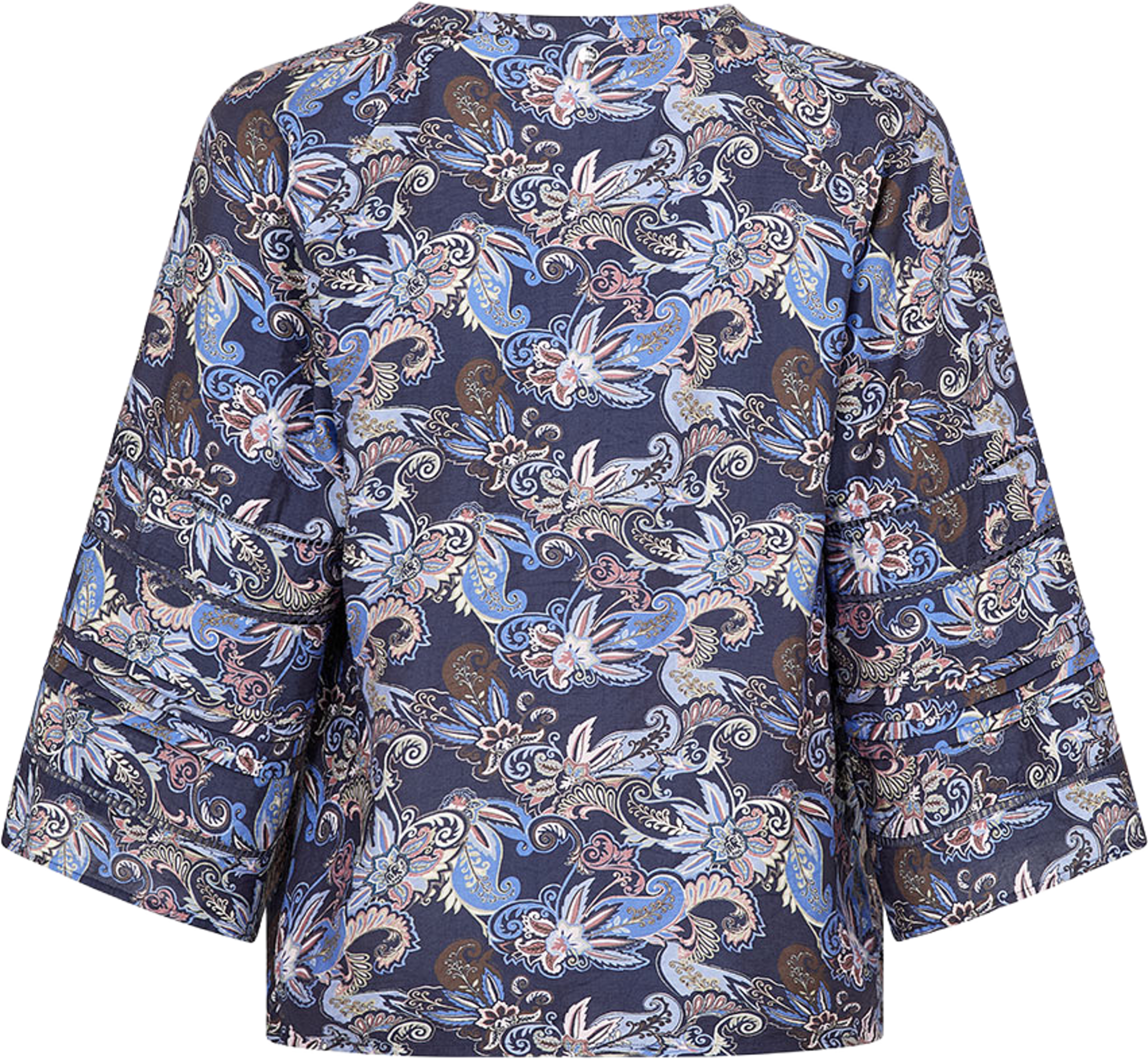 Aleysa Paisley Blouse, från Mos Mosh, i färgen Crown Blue. Klicka för att öppna bilden i stort format