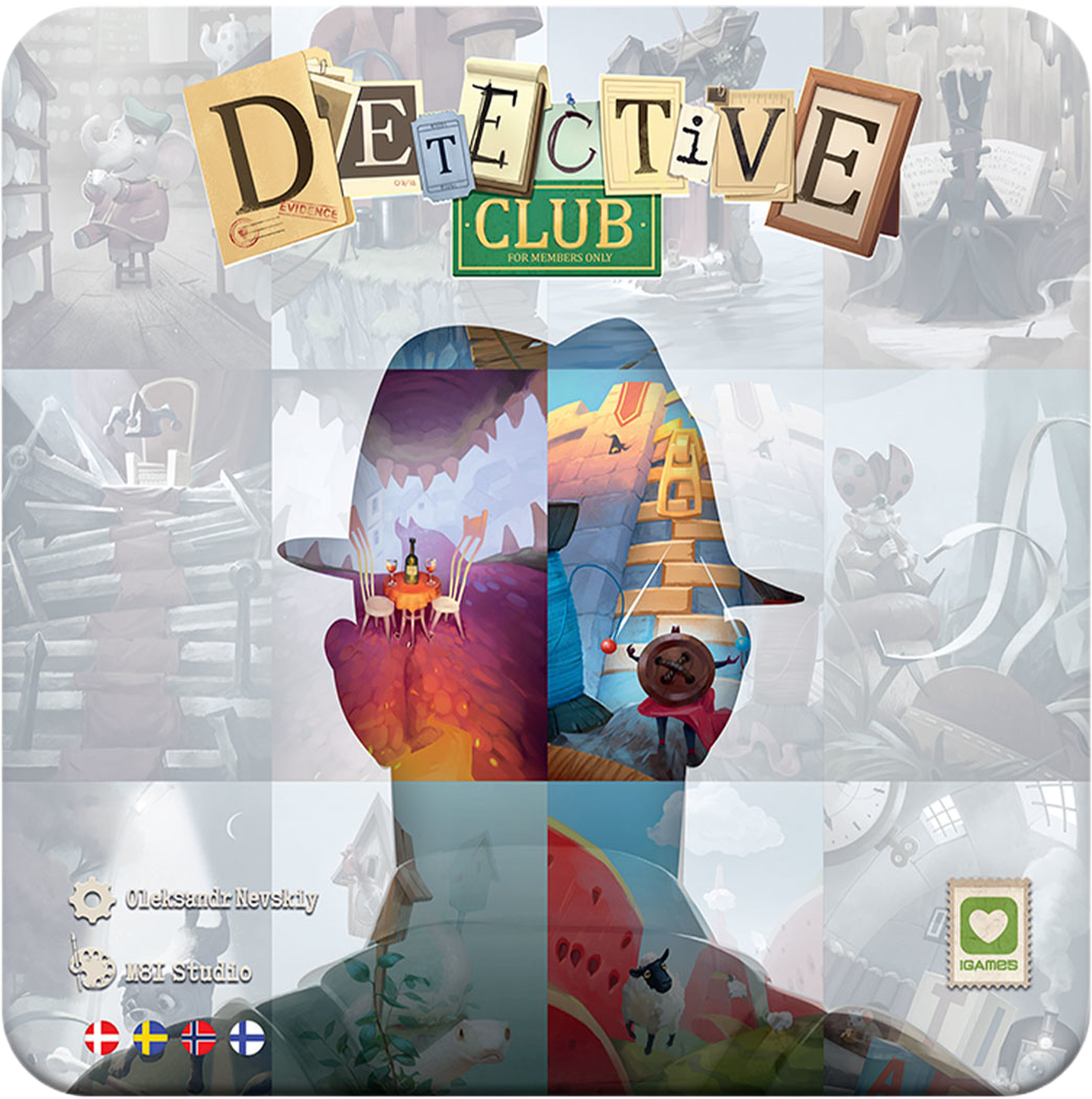 Enigma Board Game Detective Club, från Enigma. Klicka för att öppna bilden i stort format