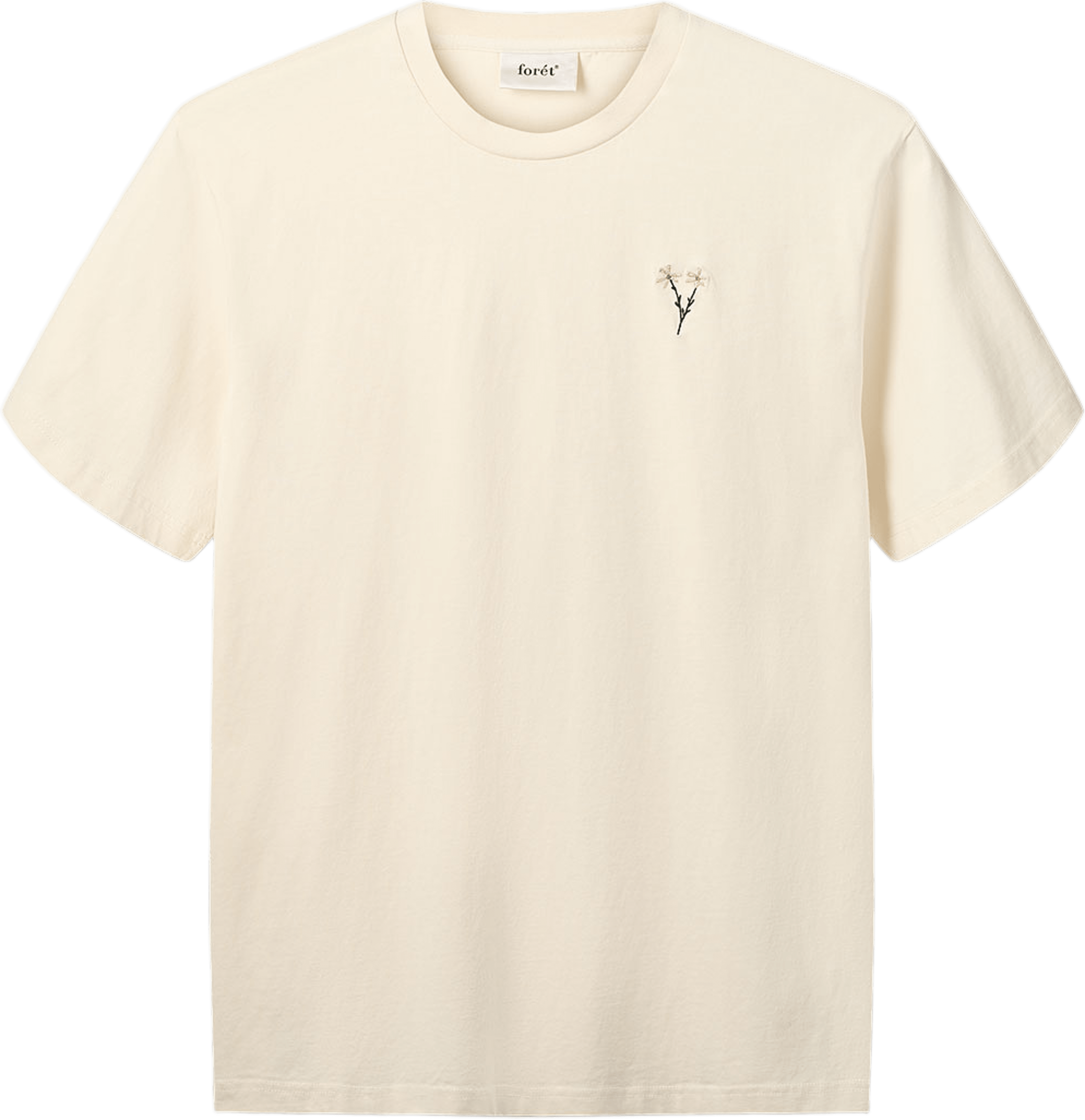 POSY T-SHIRT, från Forét, i färgen Cloud. Klicka för att öppna bilden i stort format