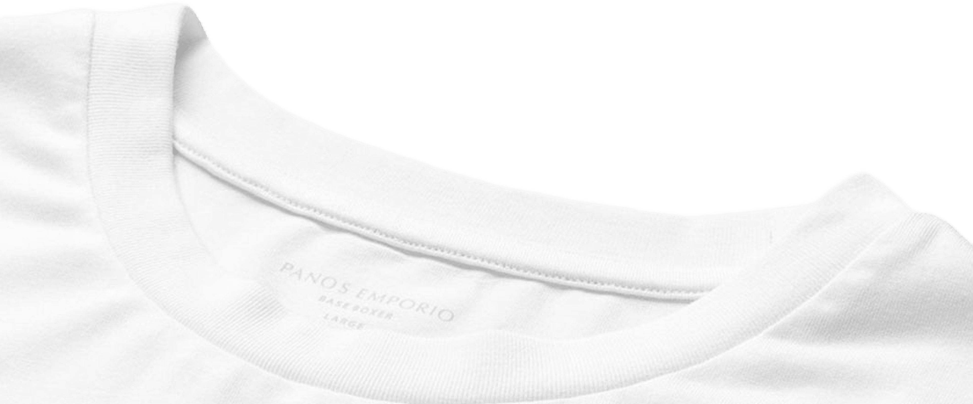 Bamboo/Cotton Crew Tee, från Panos Emporio, i färgen White. Klicka för att öppna bilden i stort format