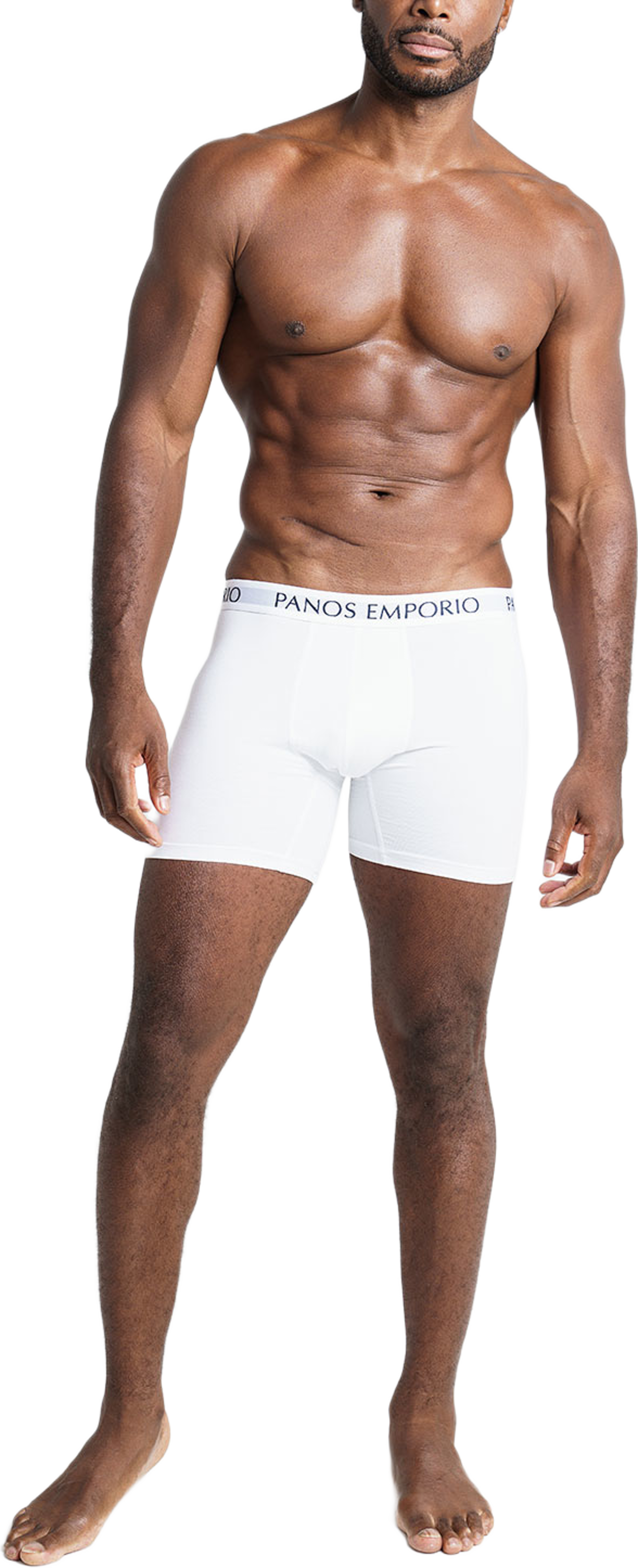 3pk Base Bamboo Boxer, från Panos Emporio, i färgen White. Klicka för att öppna bilden i stort format