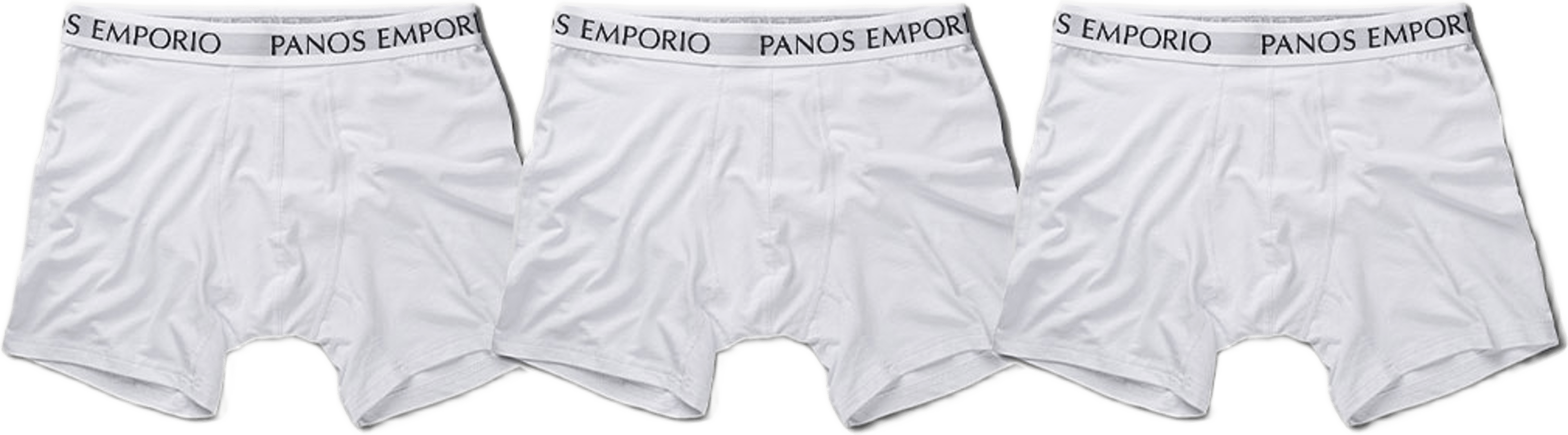 3pk Base Bamboo Boxer, från Panos Emporio, i färgen White. Klicka för att öppna bilden i stort format