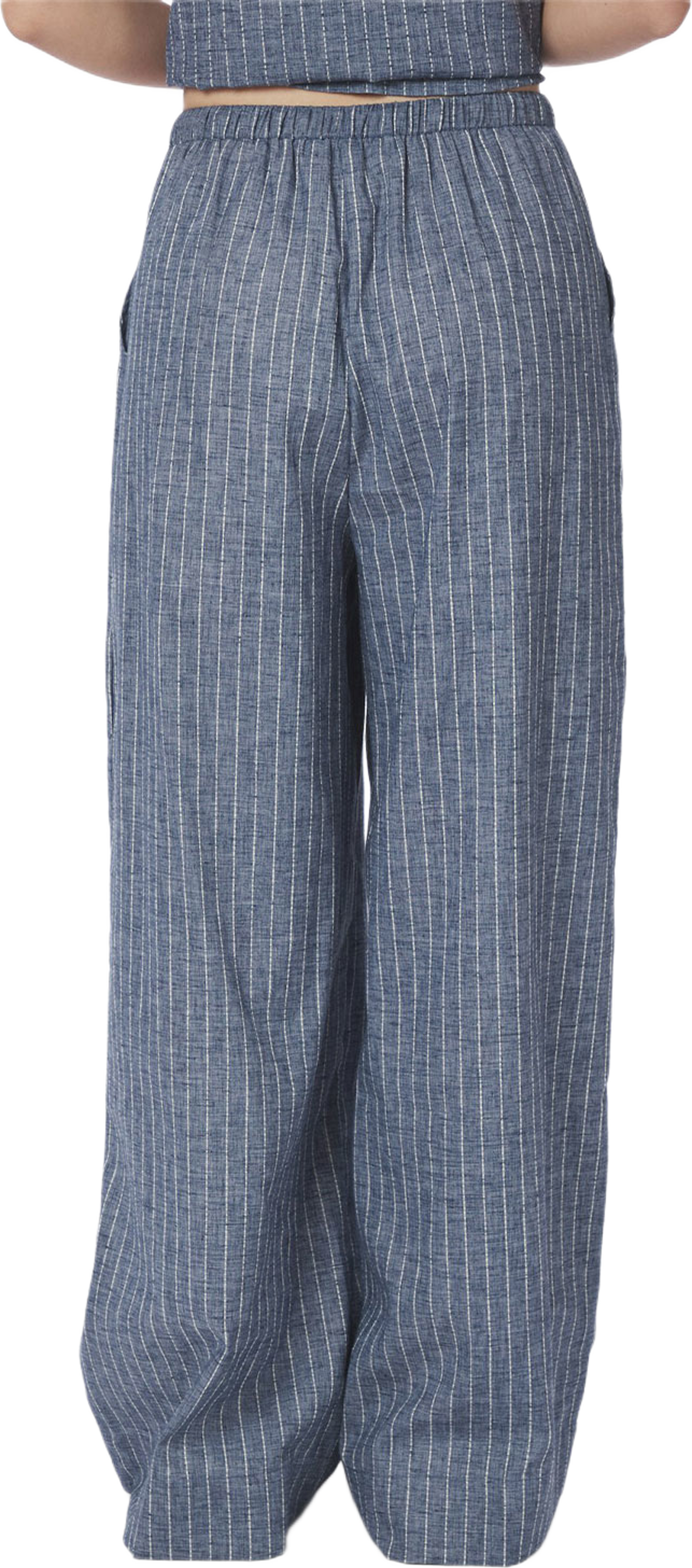 Heifa Emb Stripe Pants, från Neo Noir, i färgen Blue. Klicka för att öppna bilden i stort format