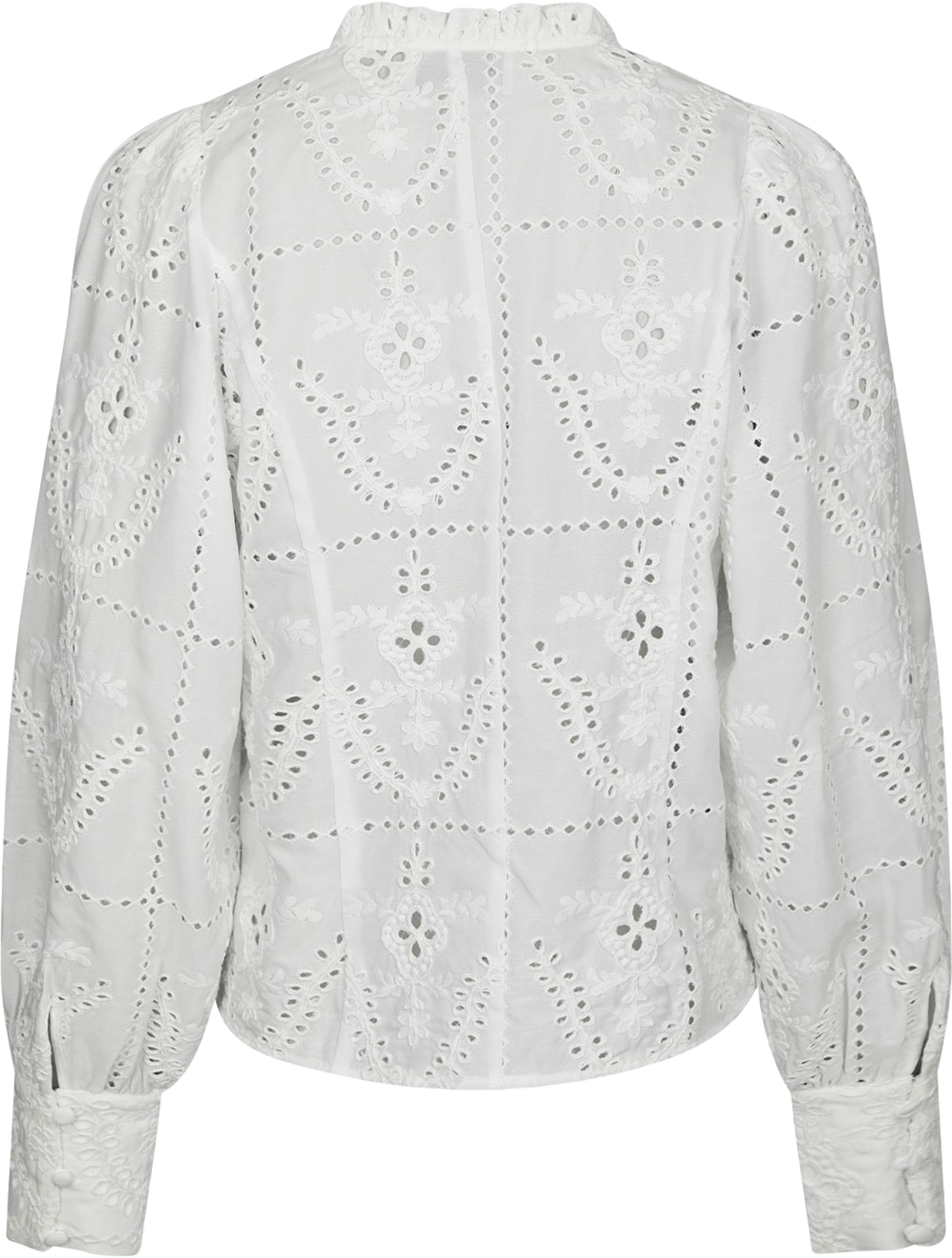 Gilda Embroidery Blouse, från Neo Noir, i färgen White. Klicka för att öppna bilden i stort format