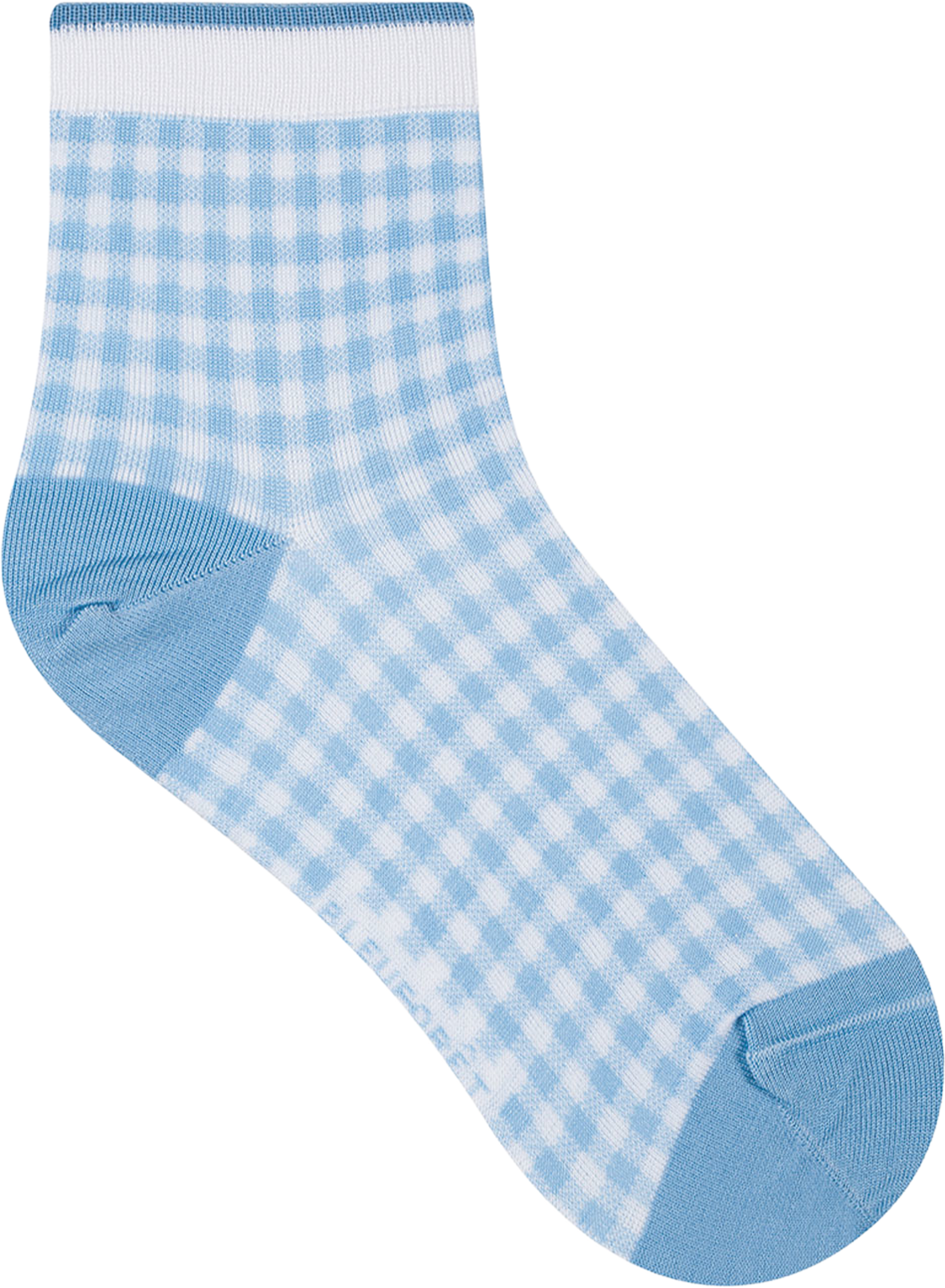 Socka,Vichyrutor, från BleuForêt, i färgen Quartz. Klicka för att öppna bilden i stort format