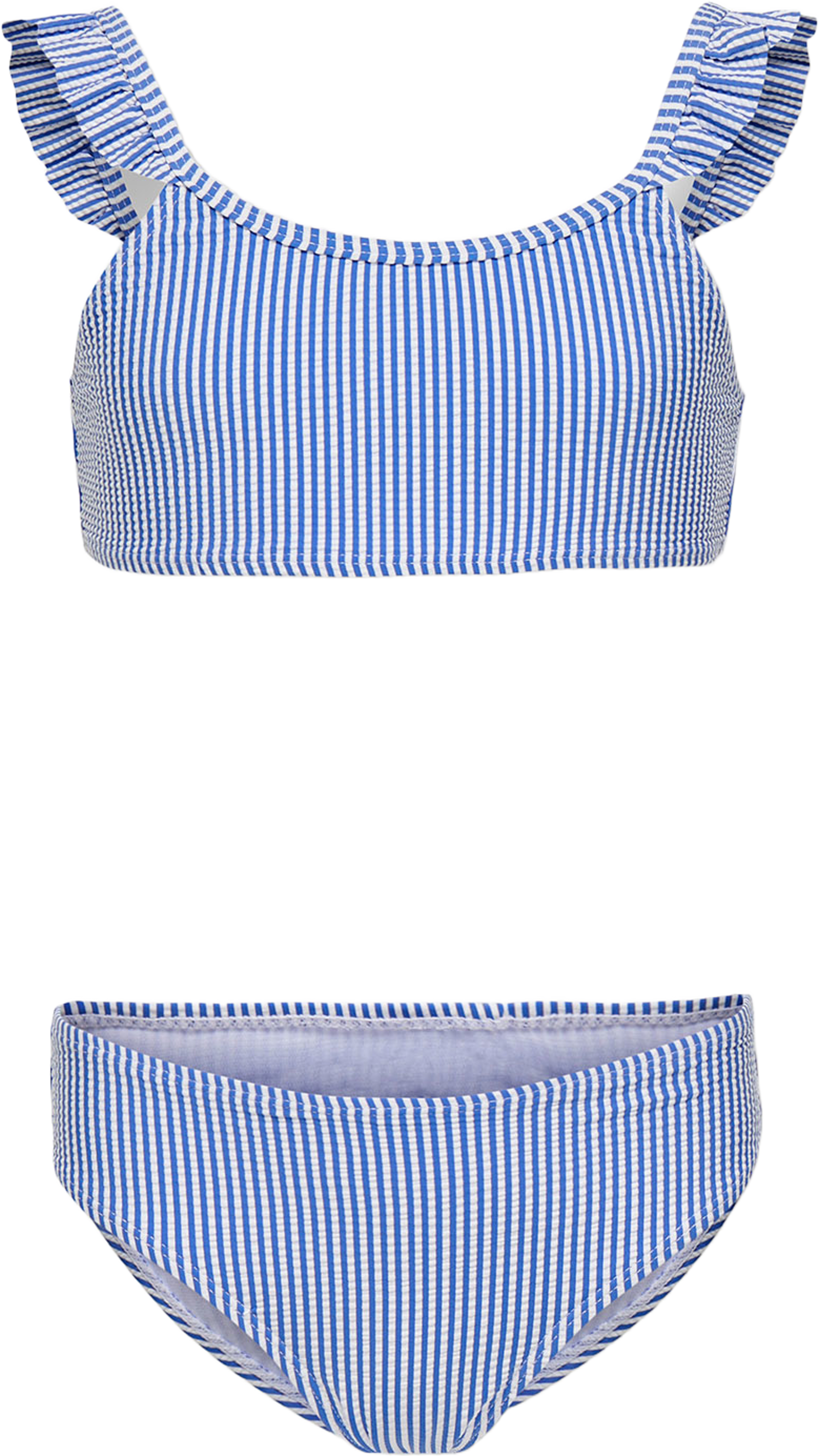 Bikini Set Kogsunny, från Only, i färgen Ultramarine Cloud Dancer. Klicka för att öppna bilden i stort format