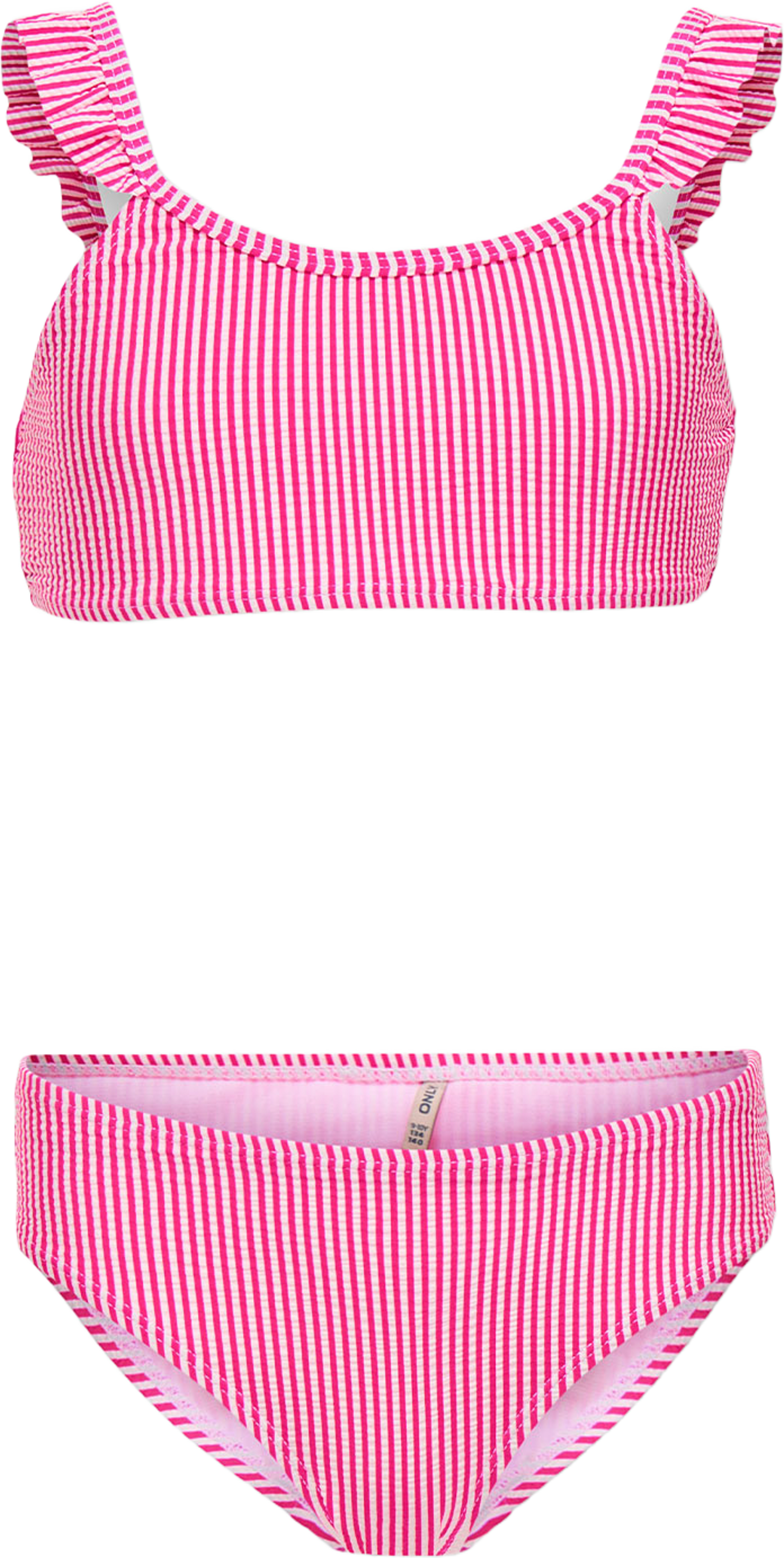 Bikini Set Kogsunny, från Only, i färgen Knockout Pink Cloud Dancer. Klicka för att öppna bilden i stort format