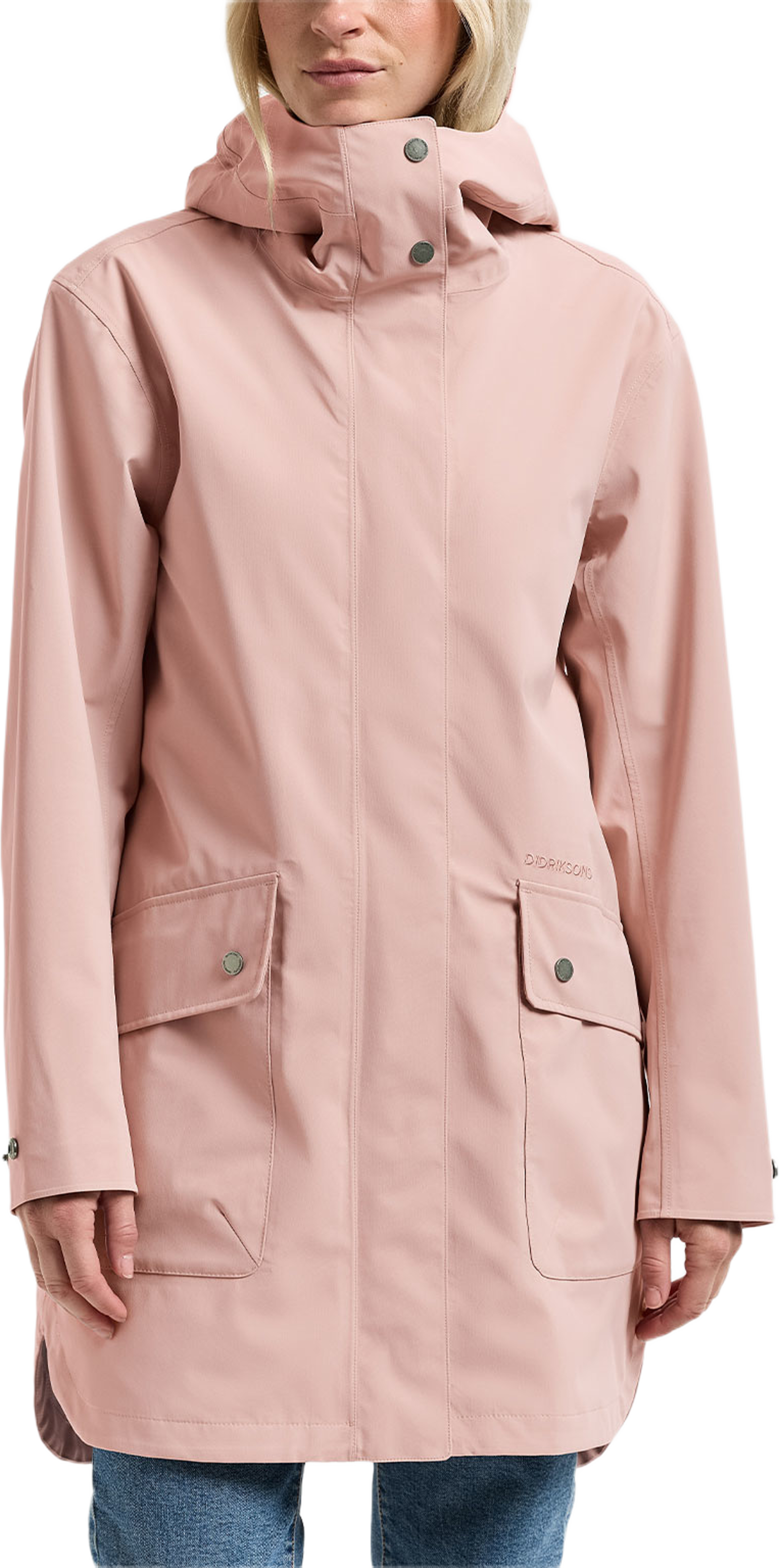 Gwen Parka, från Didriksons, i färgen Vintage Pink. Klicka för att öppna bilden i stort format