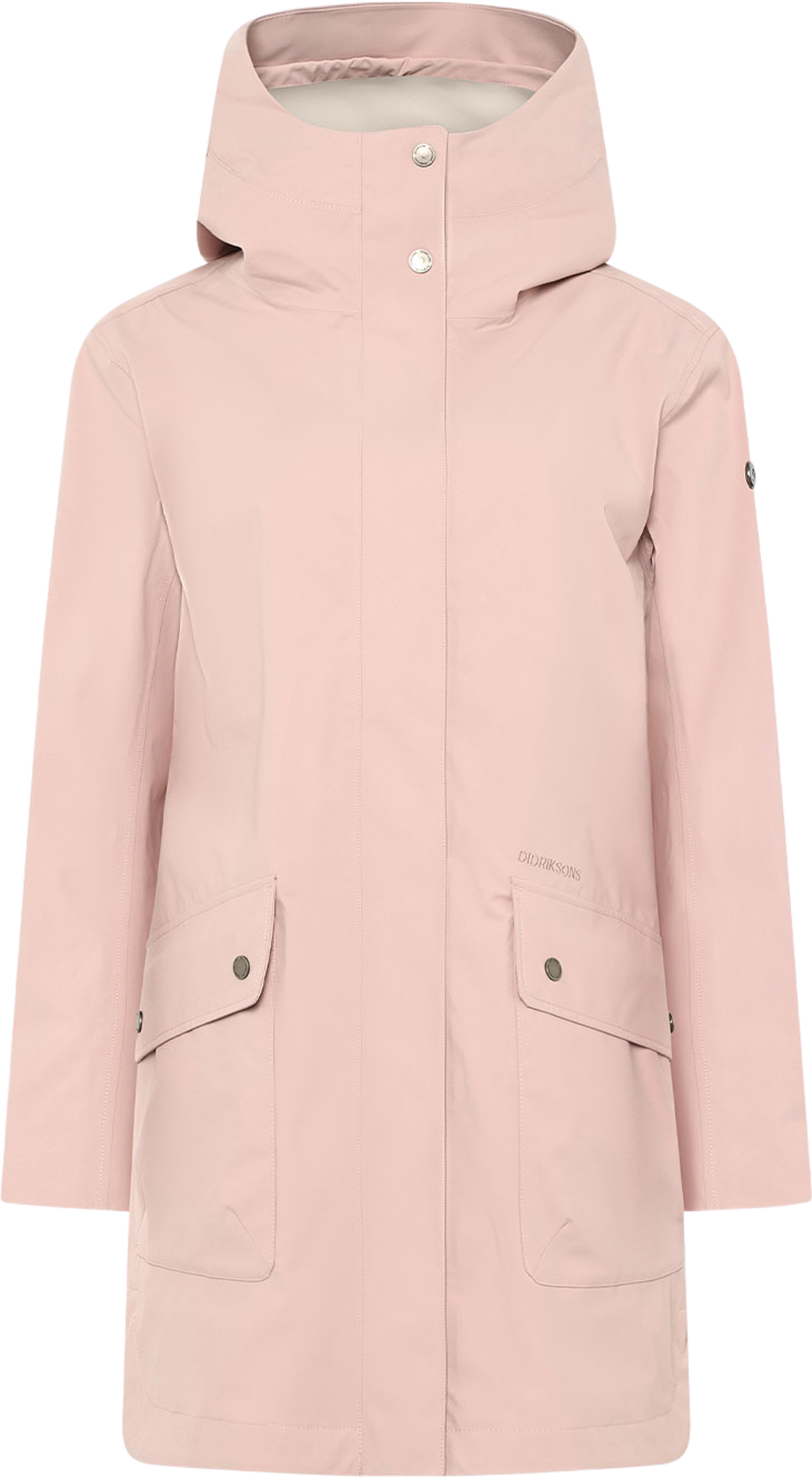 Gwen Parka, från Didriksons, i färgen Vintage Pink. Klicka för att öppna bilden i stort format