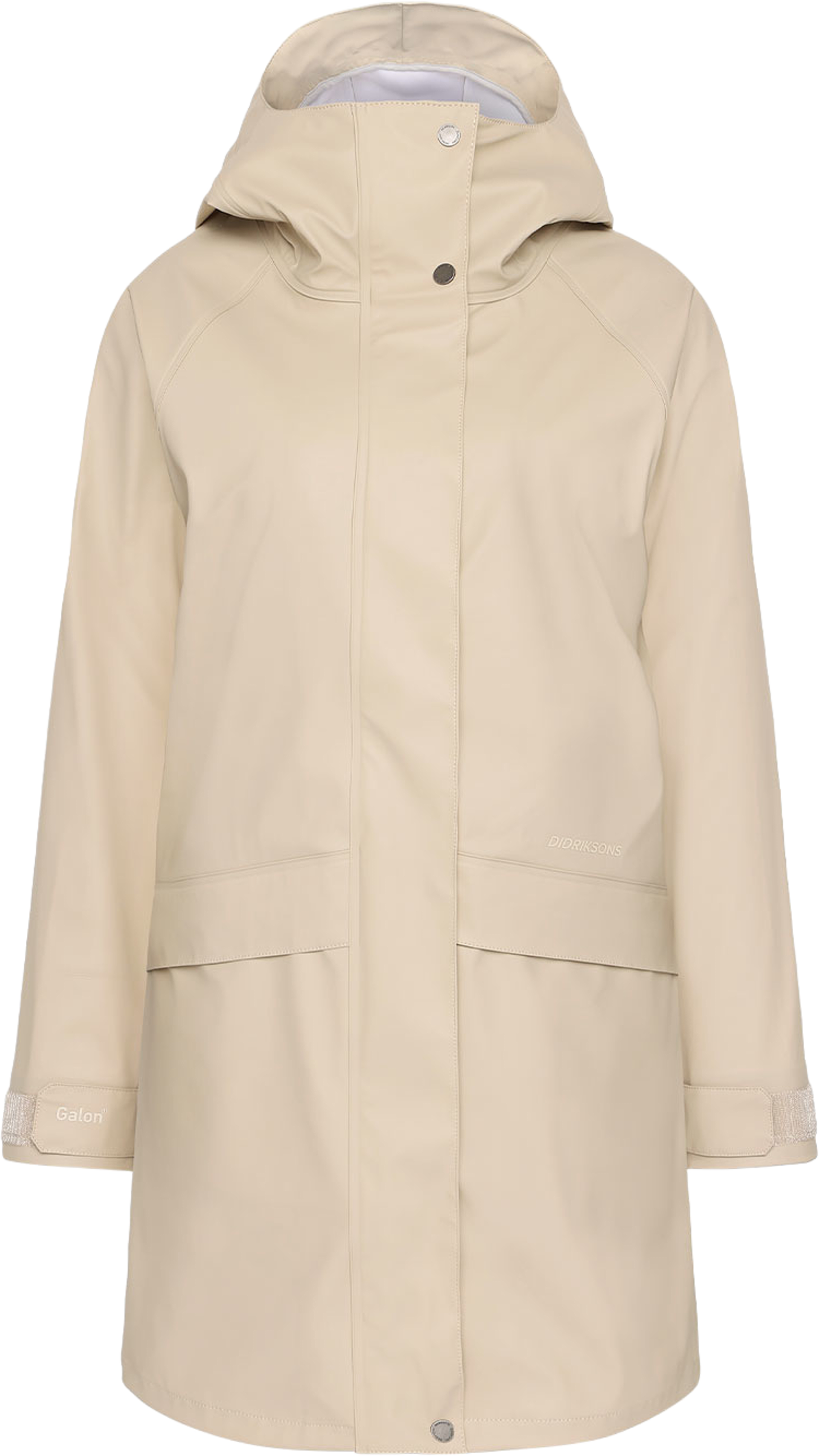 Elly Parka, från Didriksons, i färgen Clay Beige. Klicka för att öppna bilden i stort format