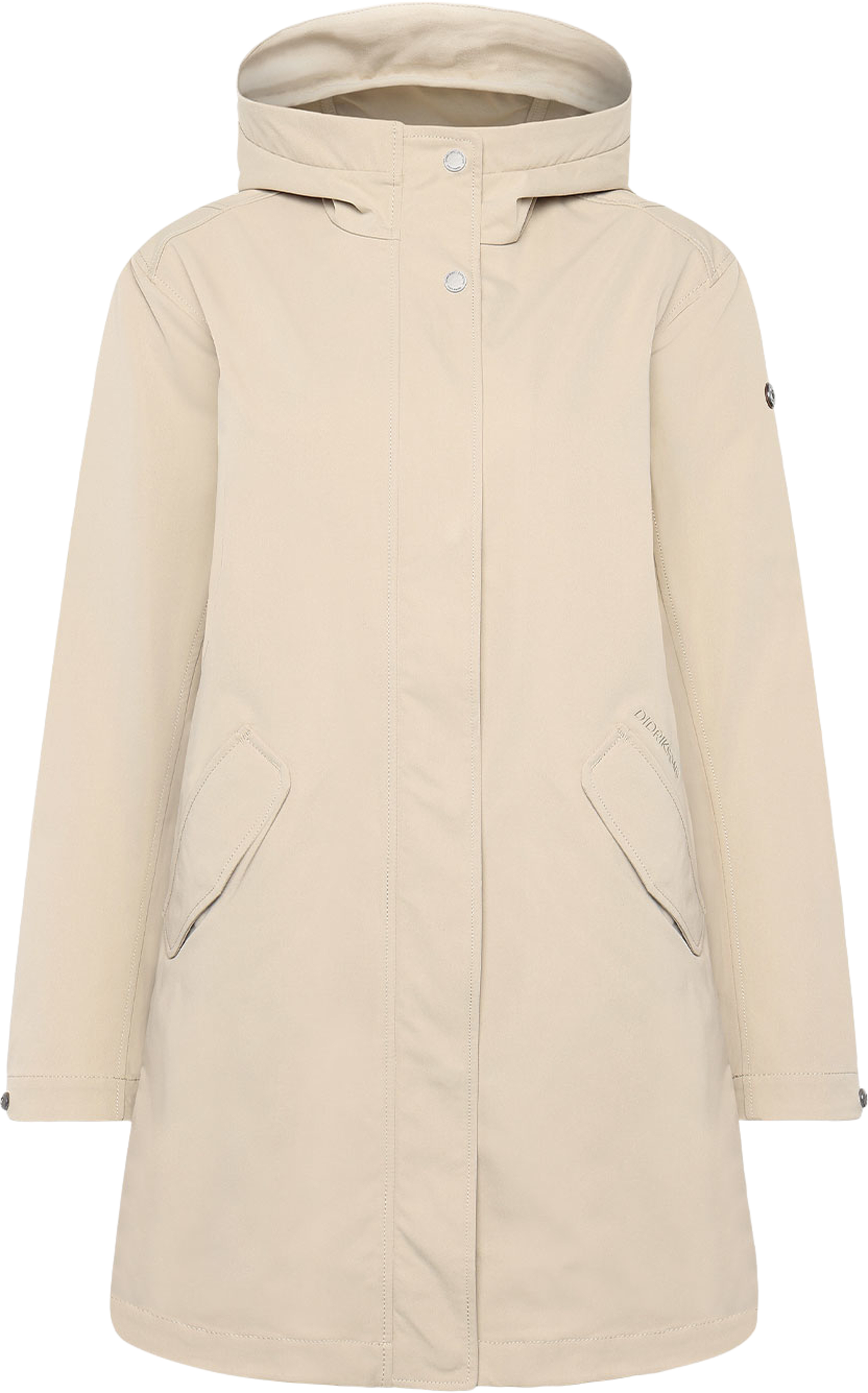 Naomi Parka, från Didriksons, i färgen Clay Beige. Klicka för att öppna bilden i stort format