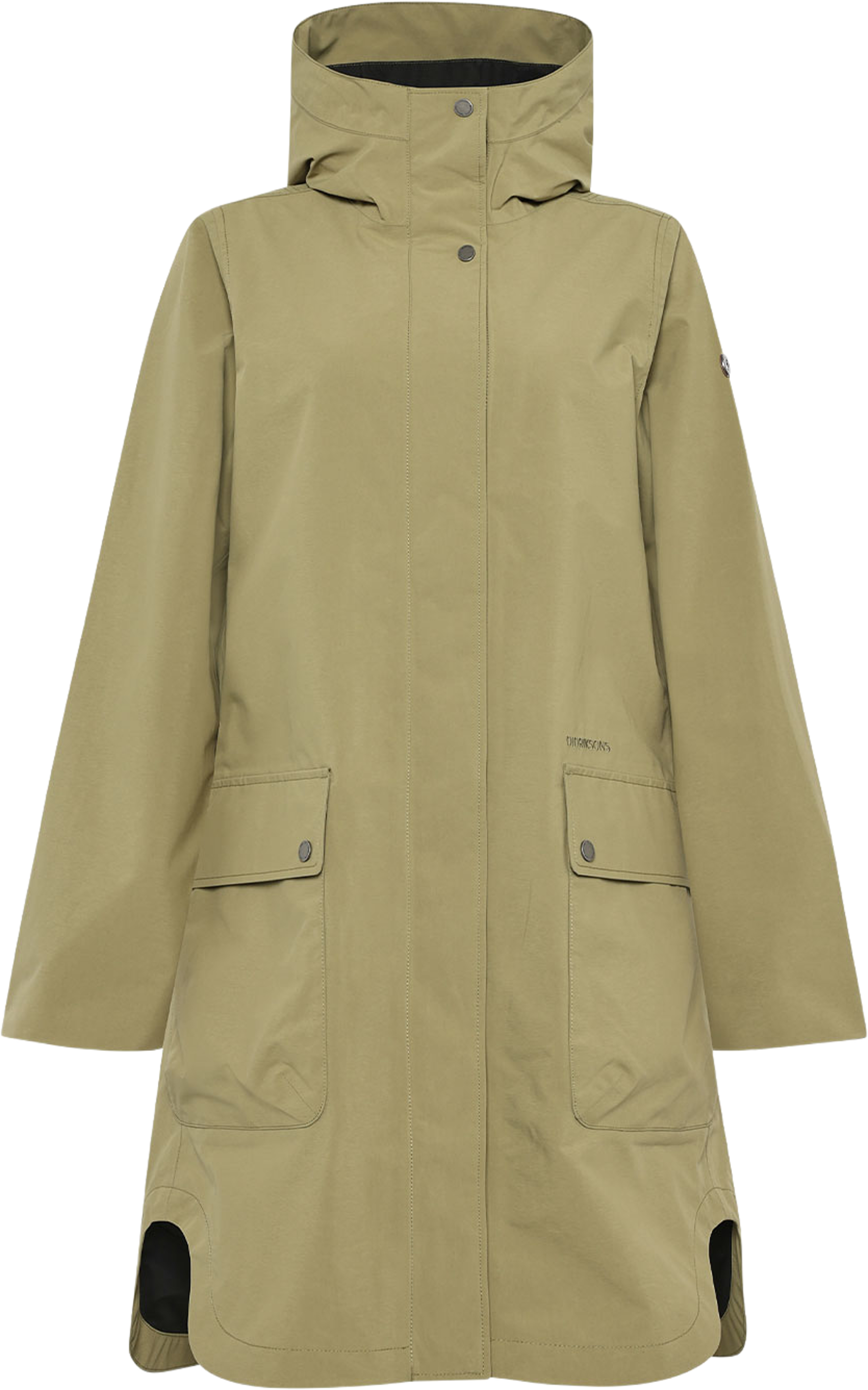 Adria Parka, från Didriksons, i färgen Olive Green. Klicka för att öppna bilden i stort format