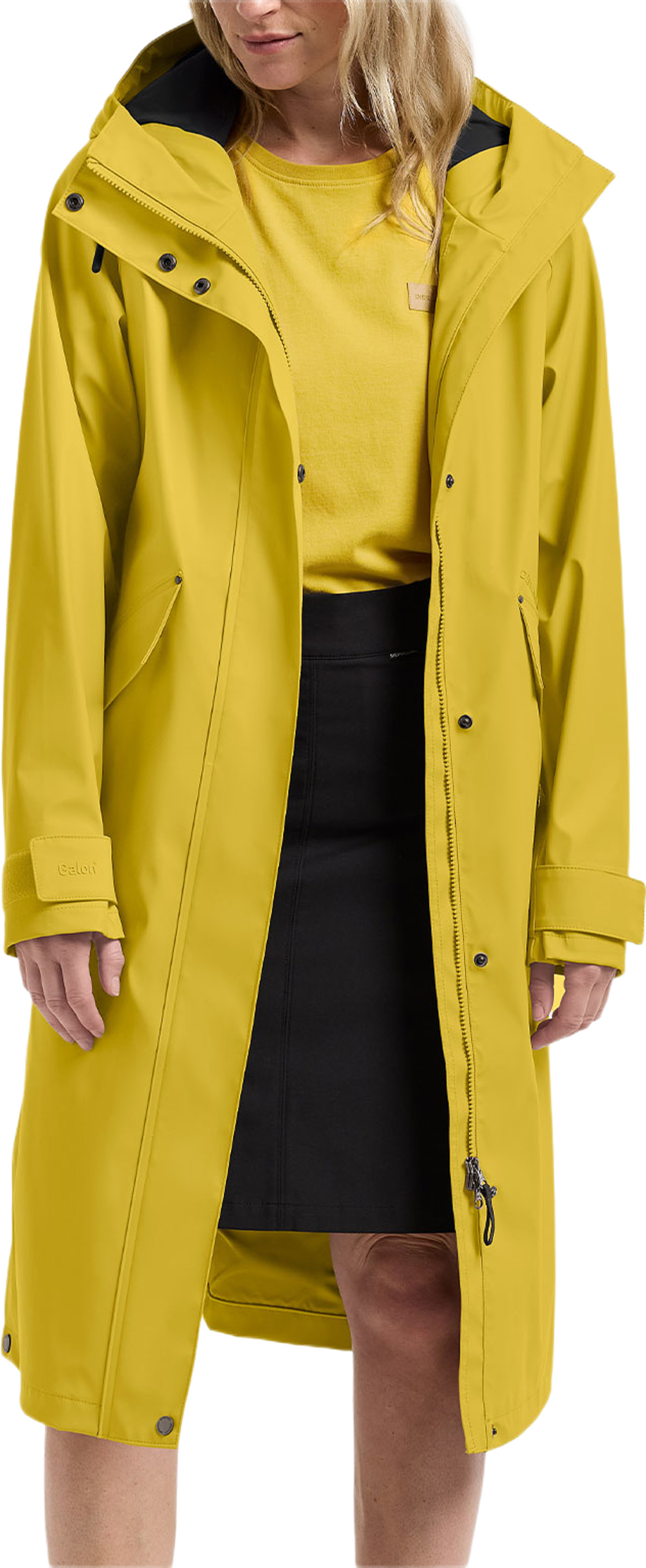 Melinda Parka, från Didriksons, i färgen Yellow Pollen. Klicka för att öppna bilden i stort format