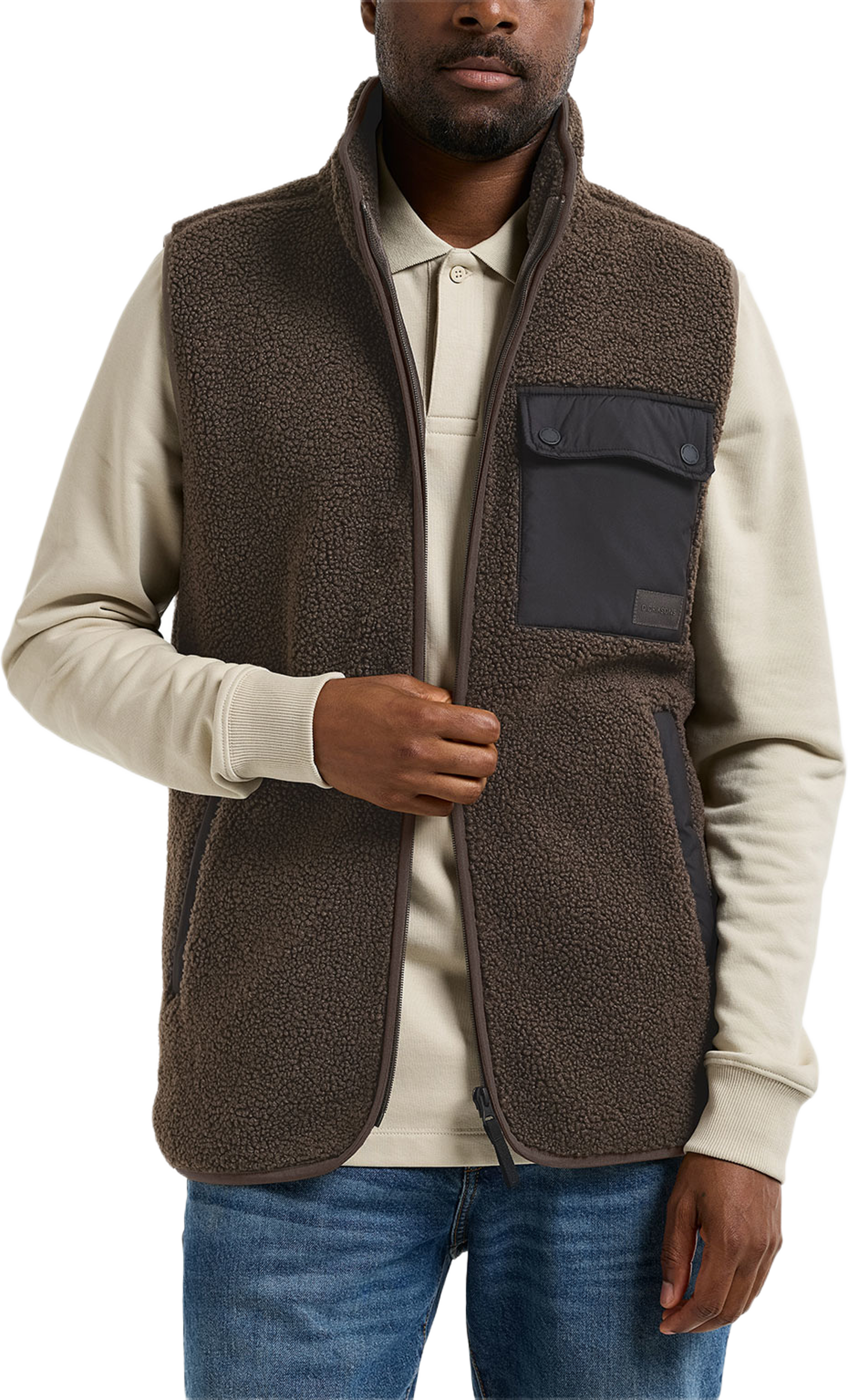 Rasmus Vest, från Didriksons, i färgen Dark Mocha. Klicka för att öppna bilden i stort format