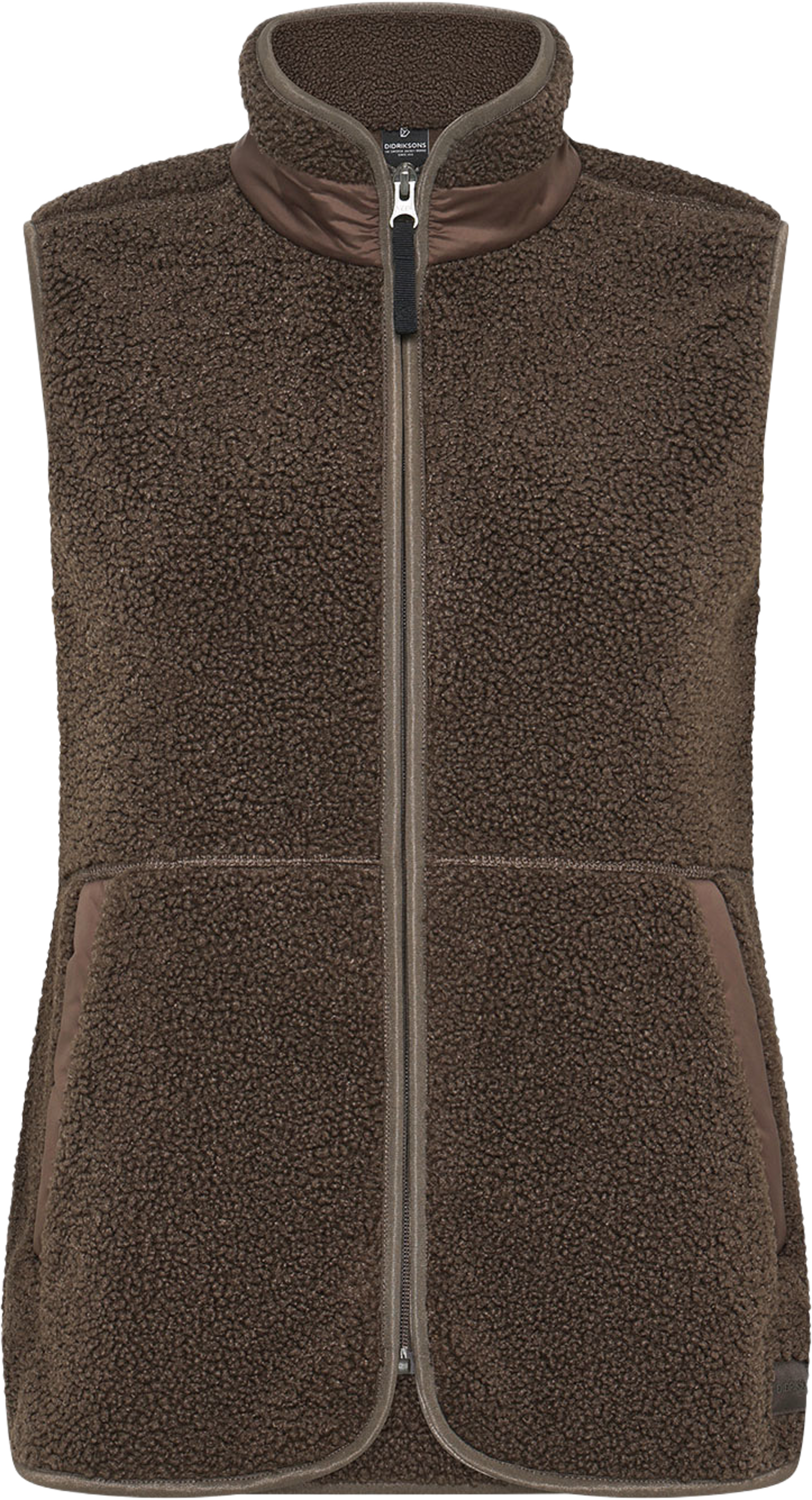 Siv Vest, från Didriksons, i färgen Dark Mocha. Klicka för att öppna bilden i stort format