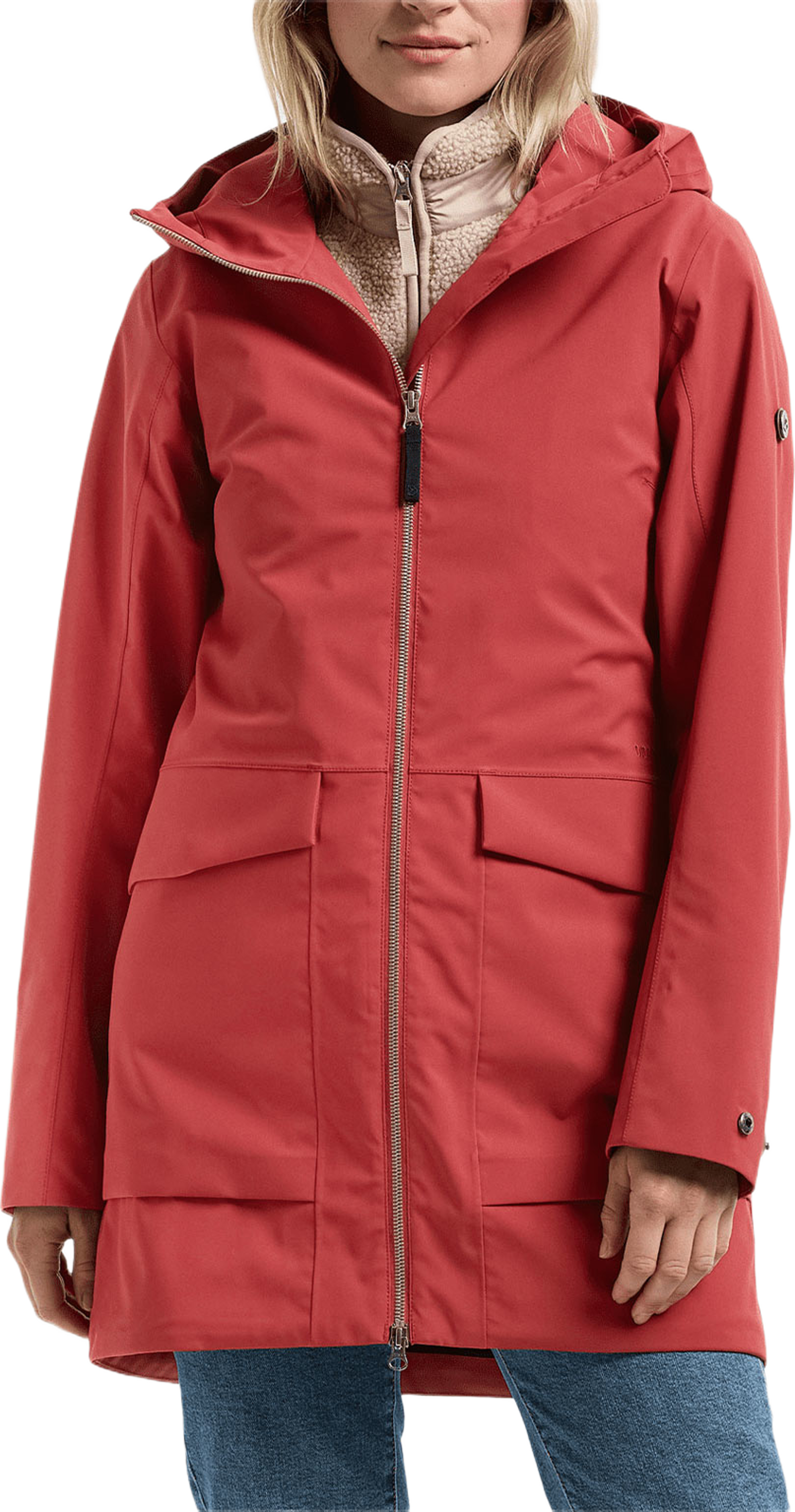 Folka Parka, från Didriksons, i färgen Spring Red. Klicka för att öppna bilden i stort format