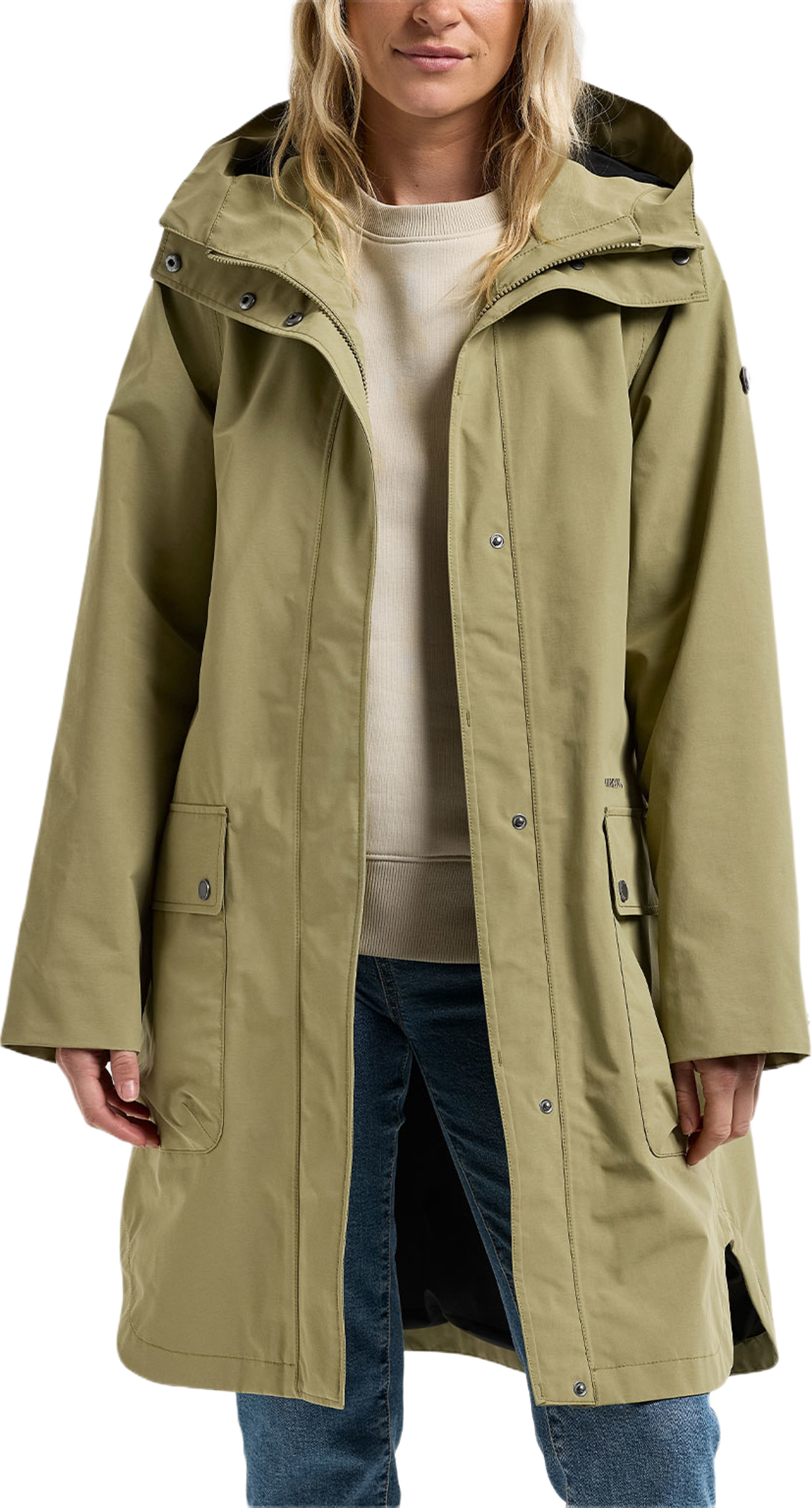 Noah Parka ls, från Didriksons, i färgen Olive Green. Klicka för att öppna bilden i stort format