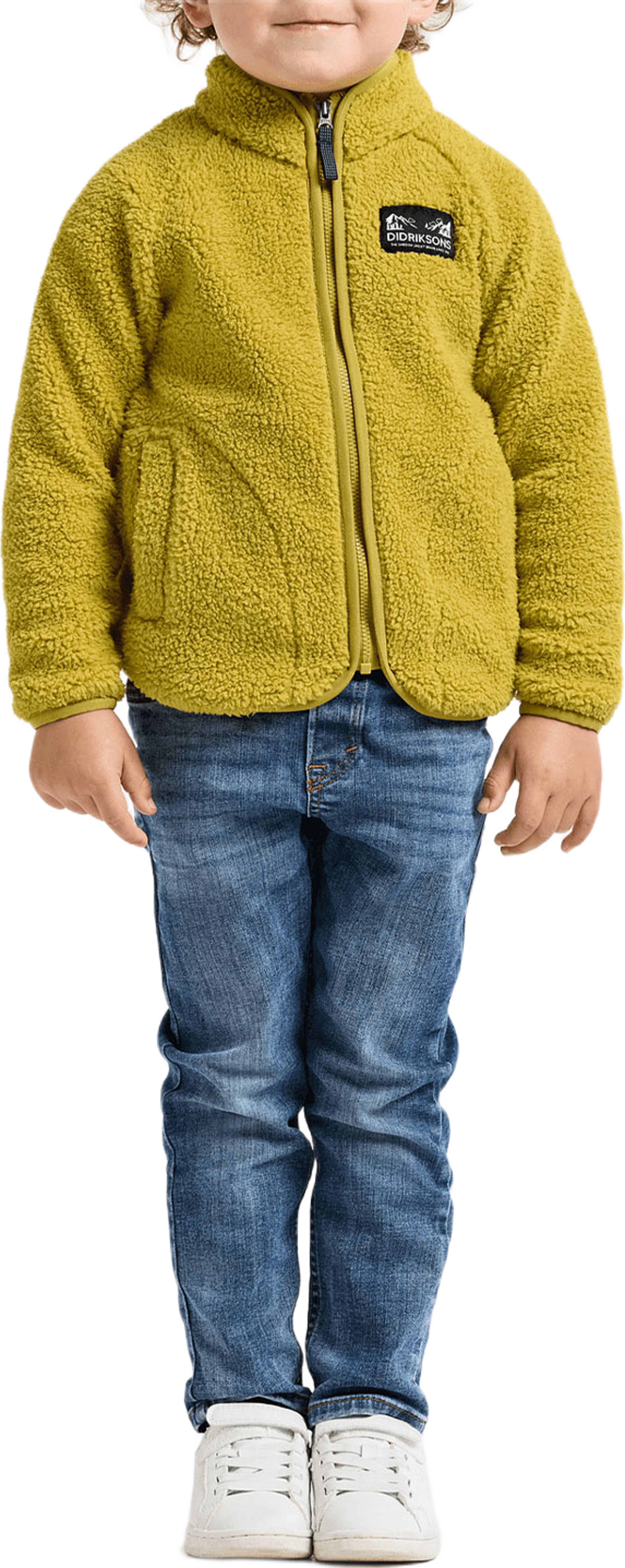 Gibbs Full-zip, från Didriksons, i färgen Yellow Pollen. Klicka för att öppna bilden i stort format