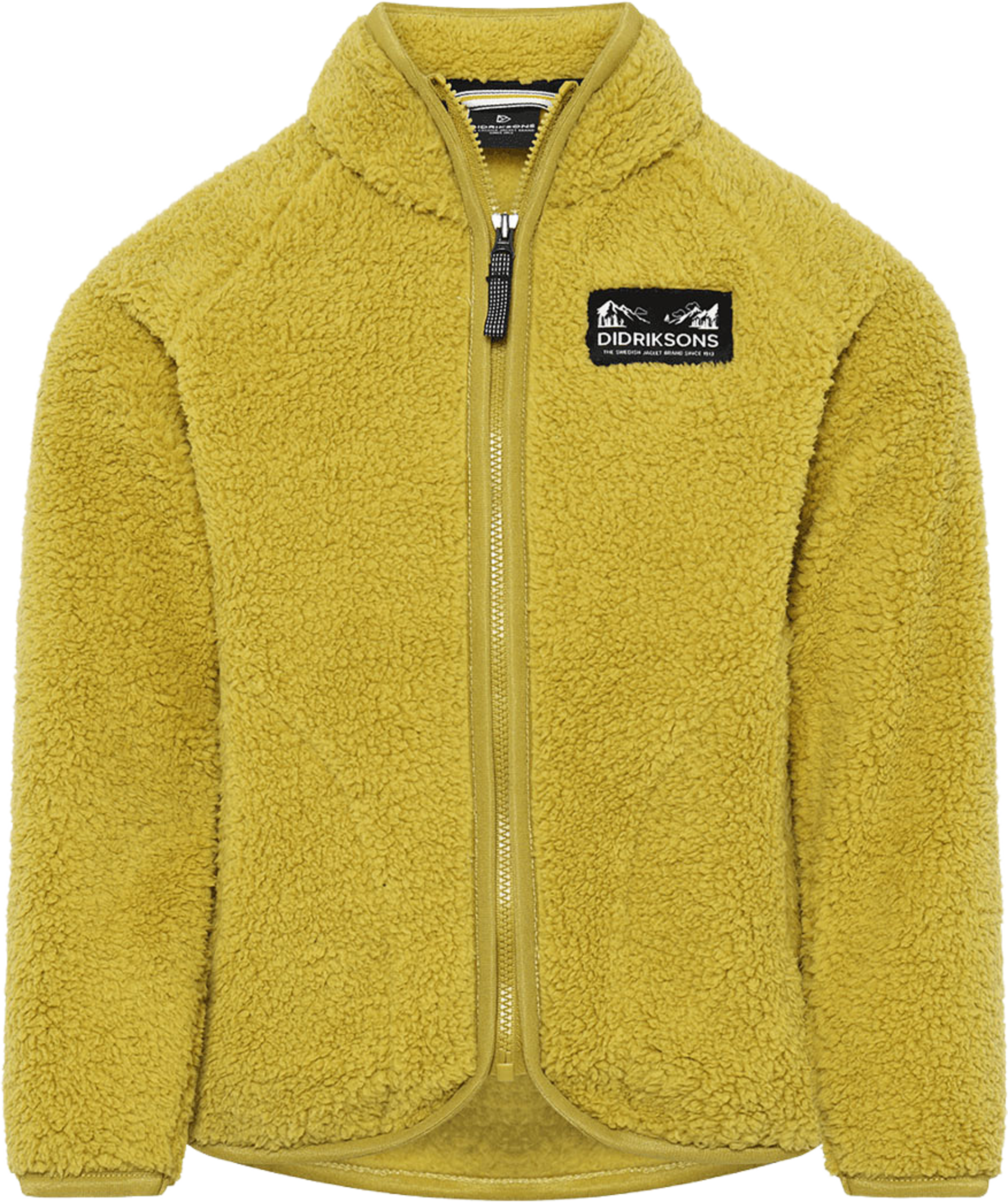 Gibbs Full-zip, från Didriksons, i färgen Yellow Pollen. Klicka för att öppna bilden i stort format