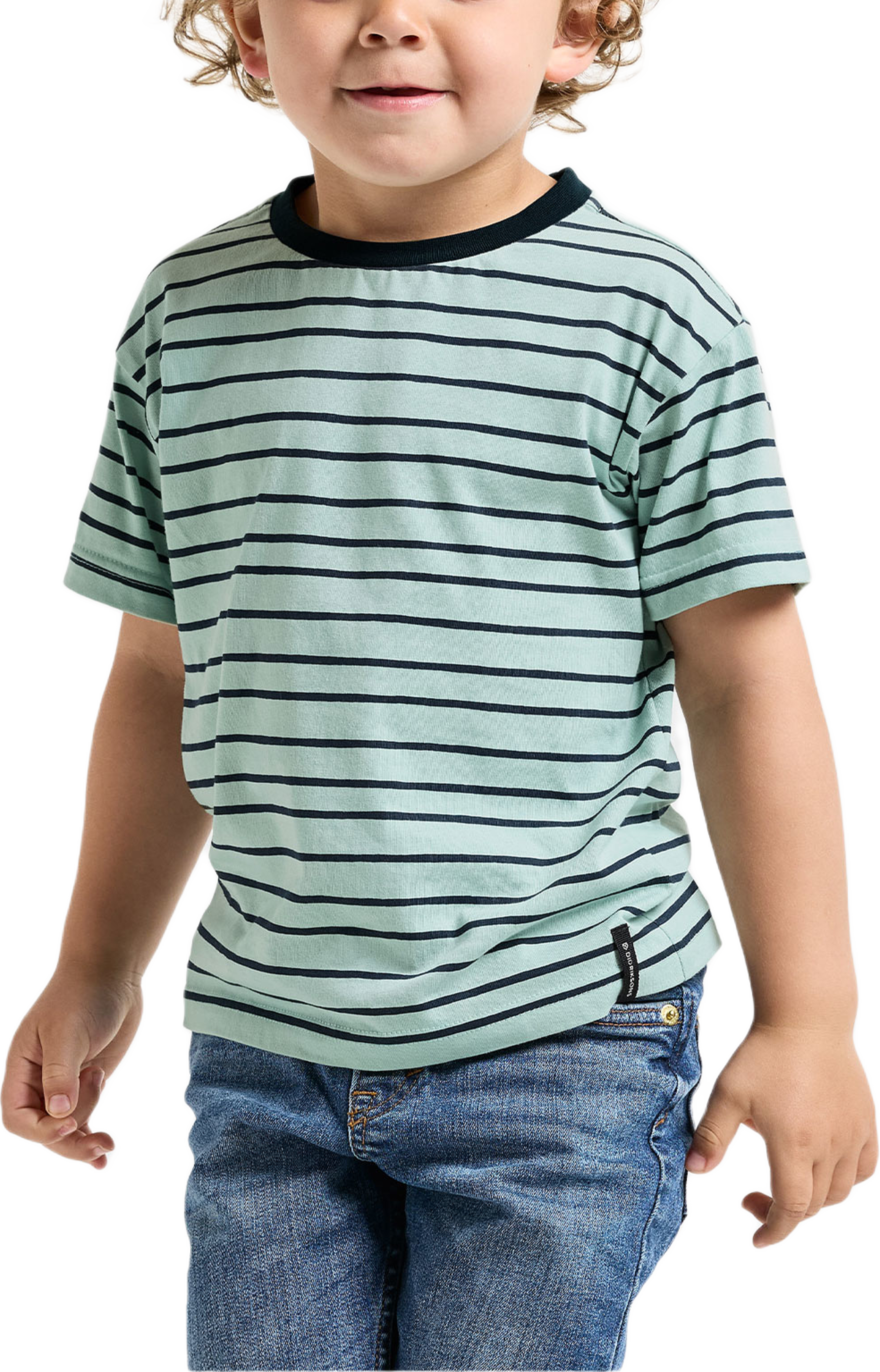 Mynta T-shirt, från Didriksons, i färgen Le Rand Multi Blue. Klicka för att öppna bilden i stort format