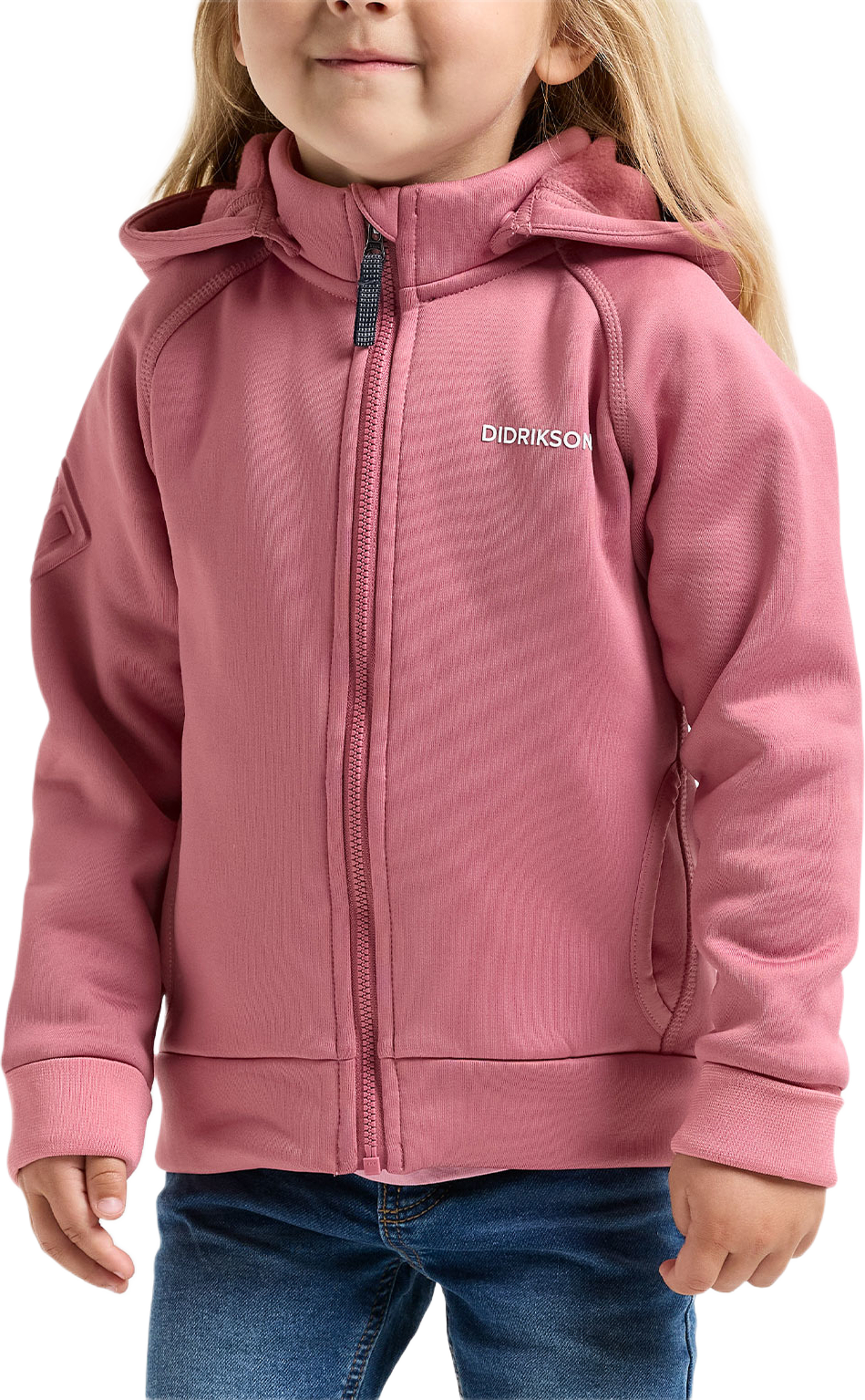 Siljan Fullzip, från Didriksons, i färgen Heather Pink. Klicka för att öppna bilden i stort format
