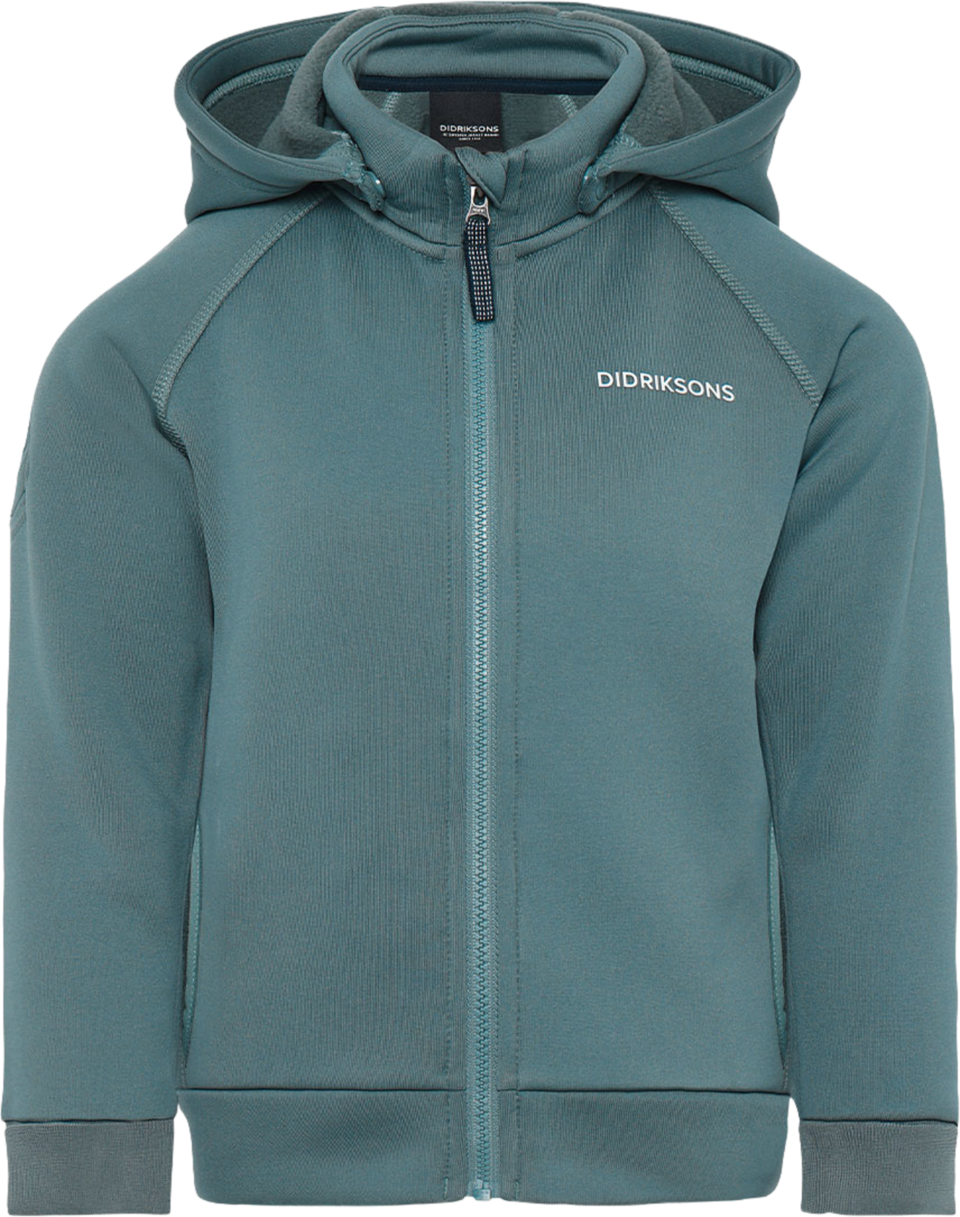 Siljan Fullzip, från Didriksons, i färgen Factory Blue. Klicka för att öppna bilden i stort format