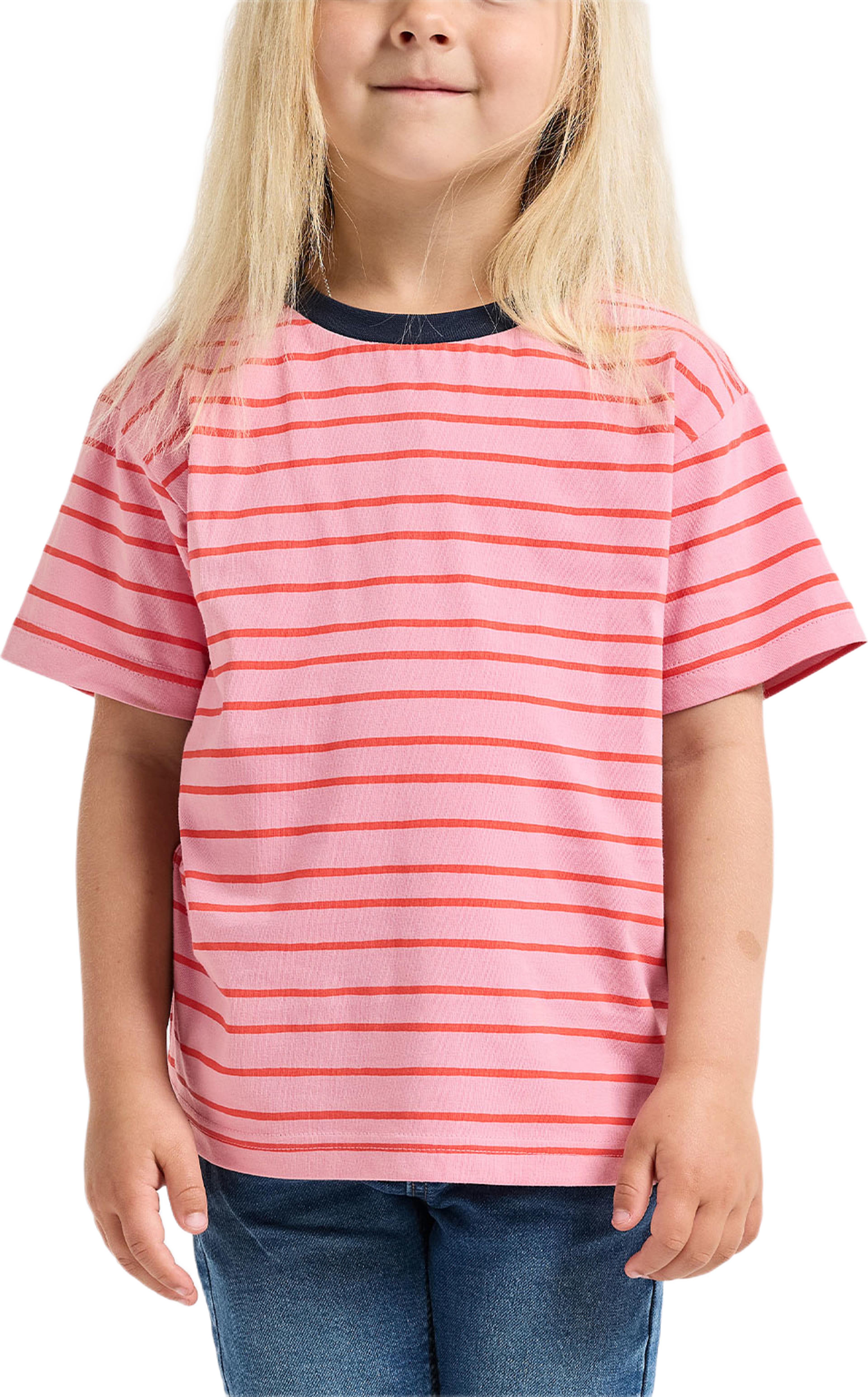 Mynta T-shirt, från Didriksons, i färgen Le Rand Multi Rouge. Klicka för att öppna bilden i stort format